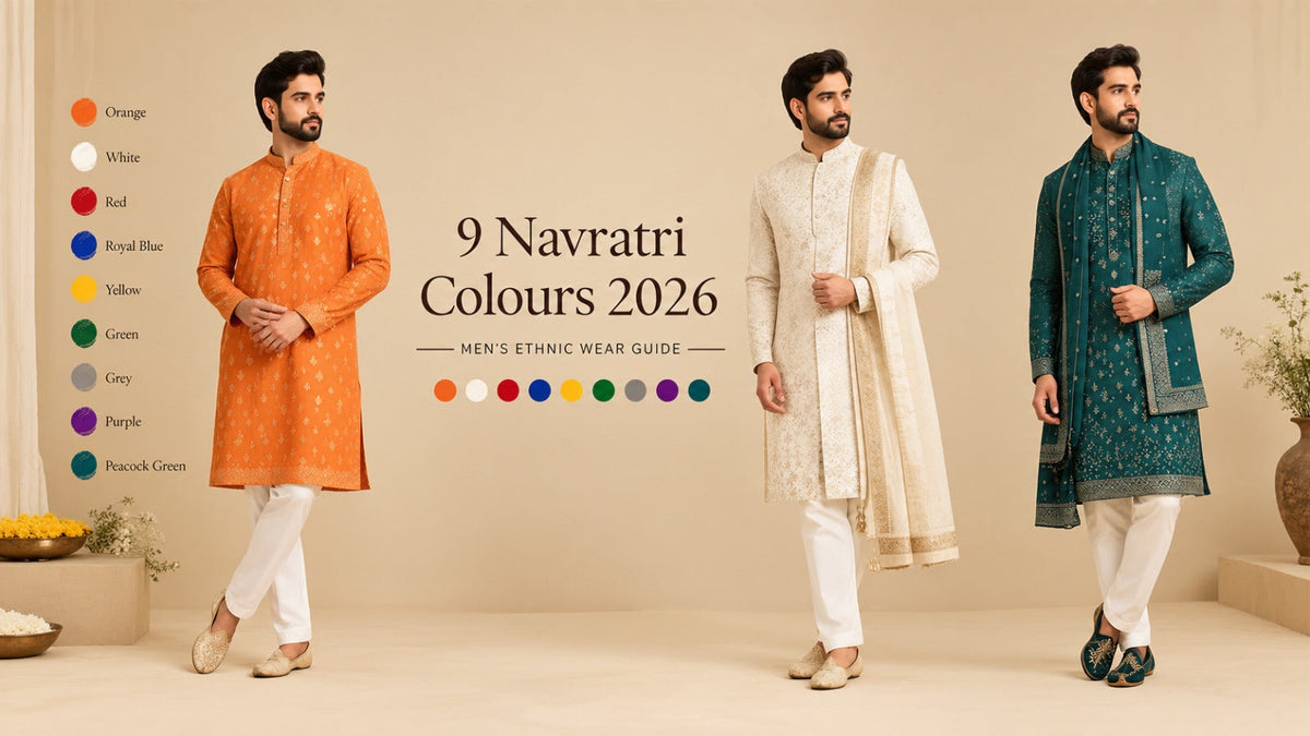 9 Navratri Colours 2026 for Men: What to Wear Each Day