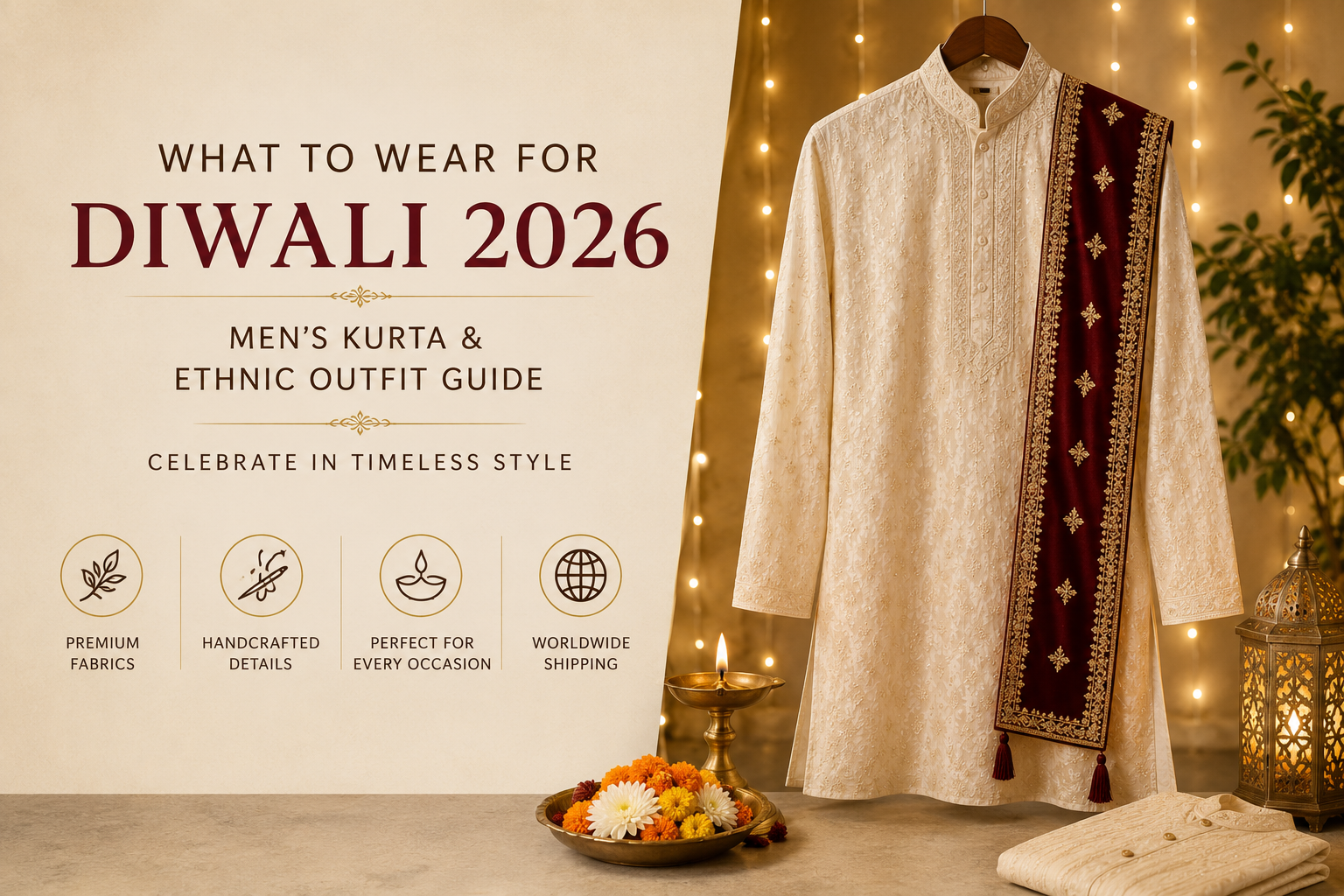 What to Wear for Diwali 2026: Men's Kurta & Ethnic Guide