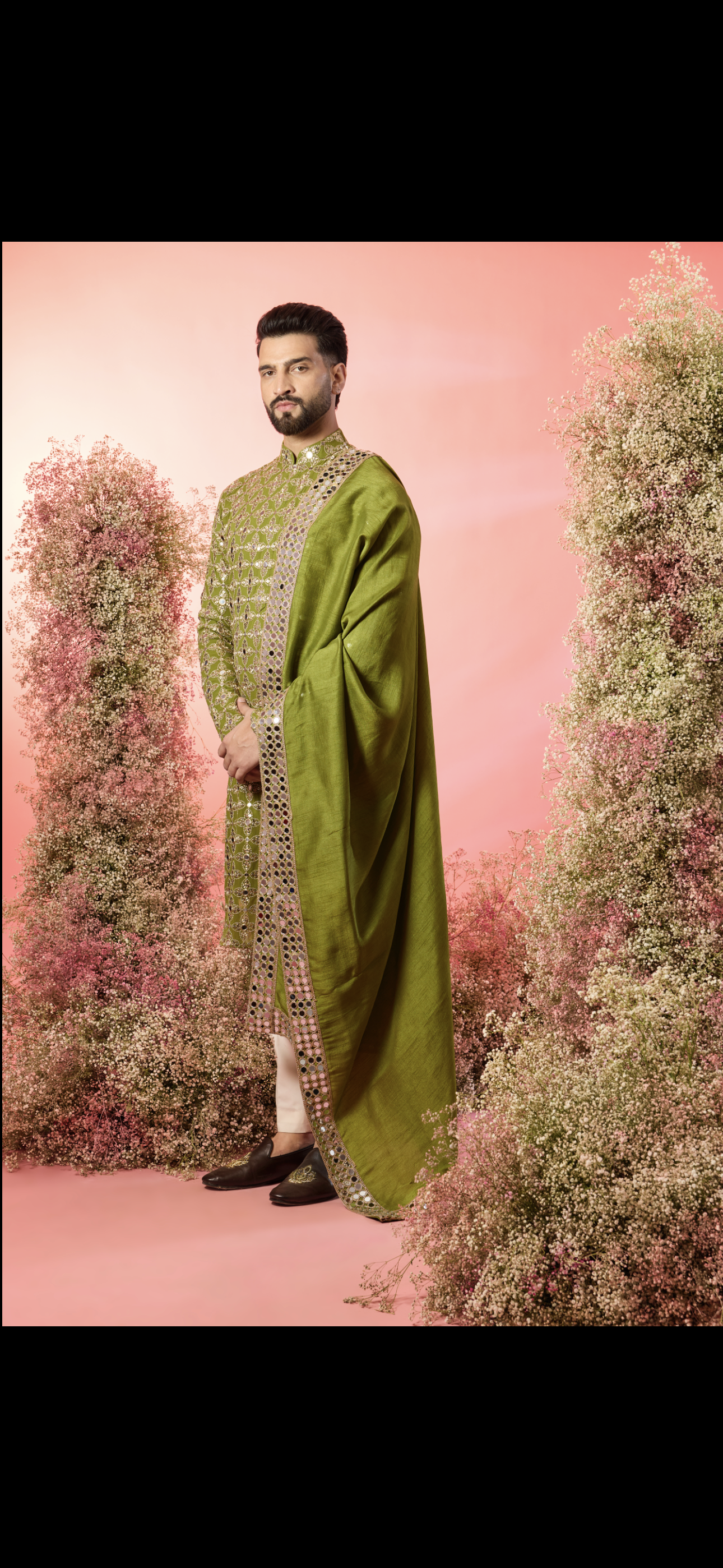 MIRROR WORK STOLE ( 1 stole - KURTA NOT INCLUDED )