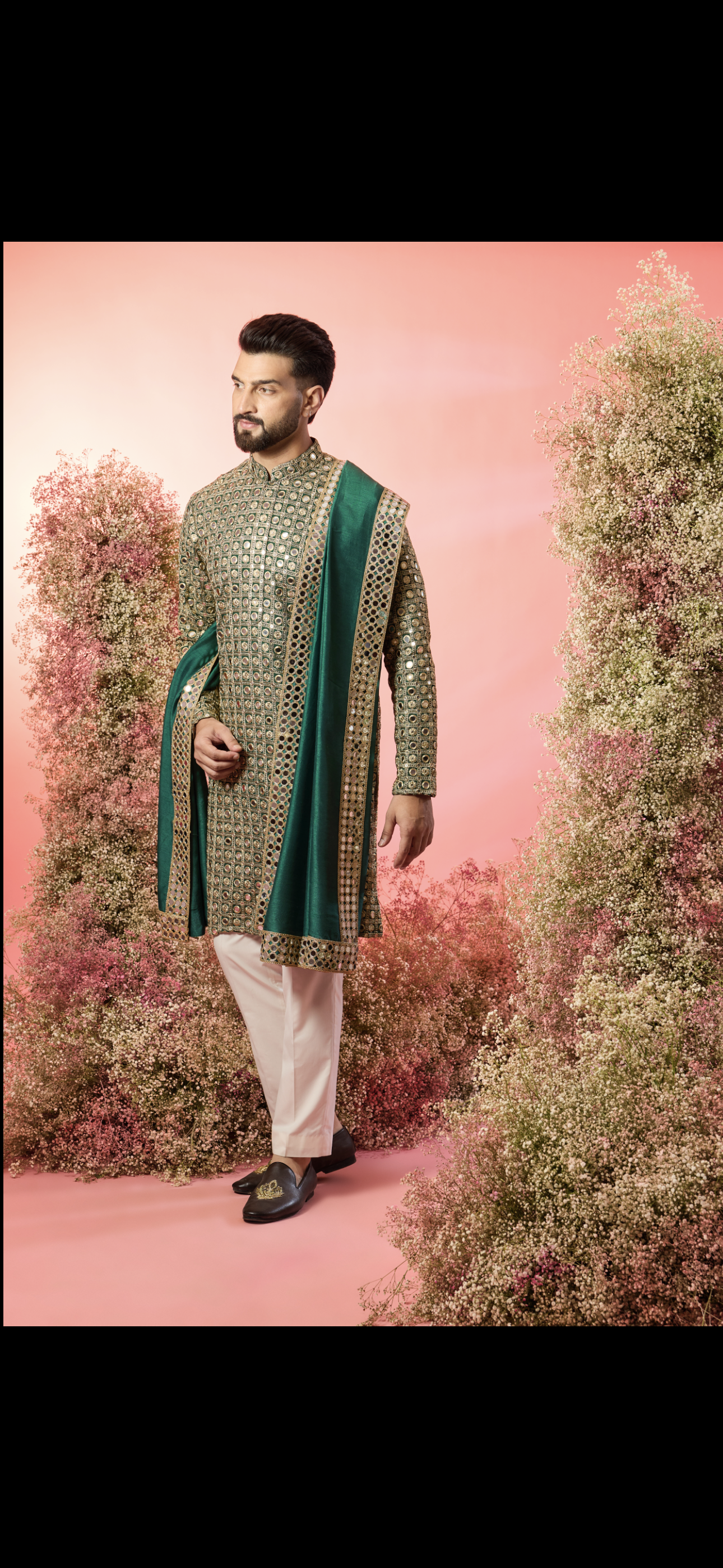 MIRROR WORK STOLE ( 1 stole - KURTA NOT INCLUDED )