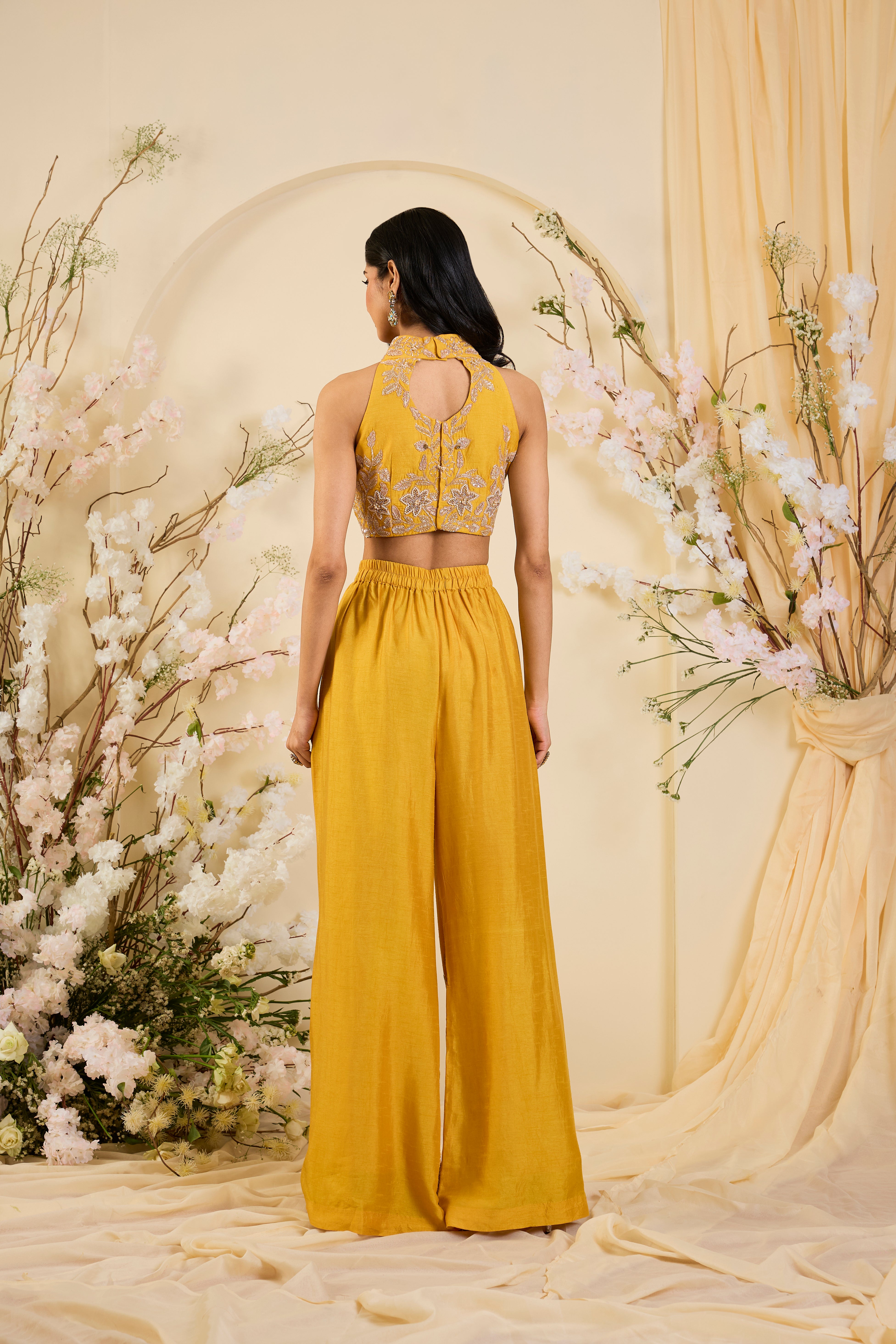 Sunlit Gold Embellished Co-ord Set