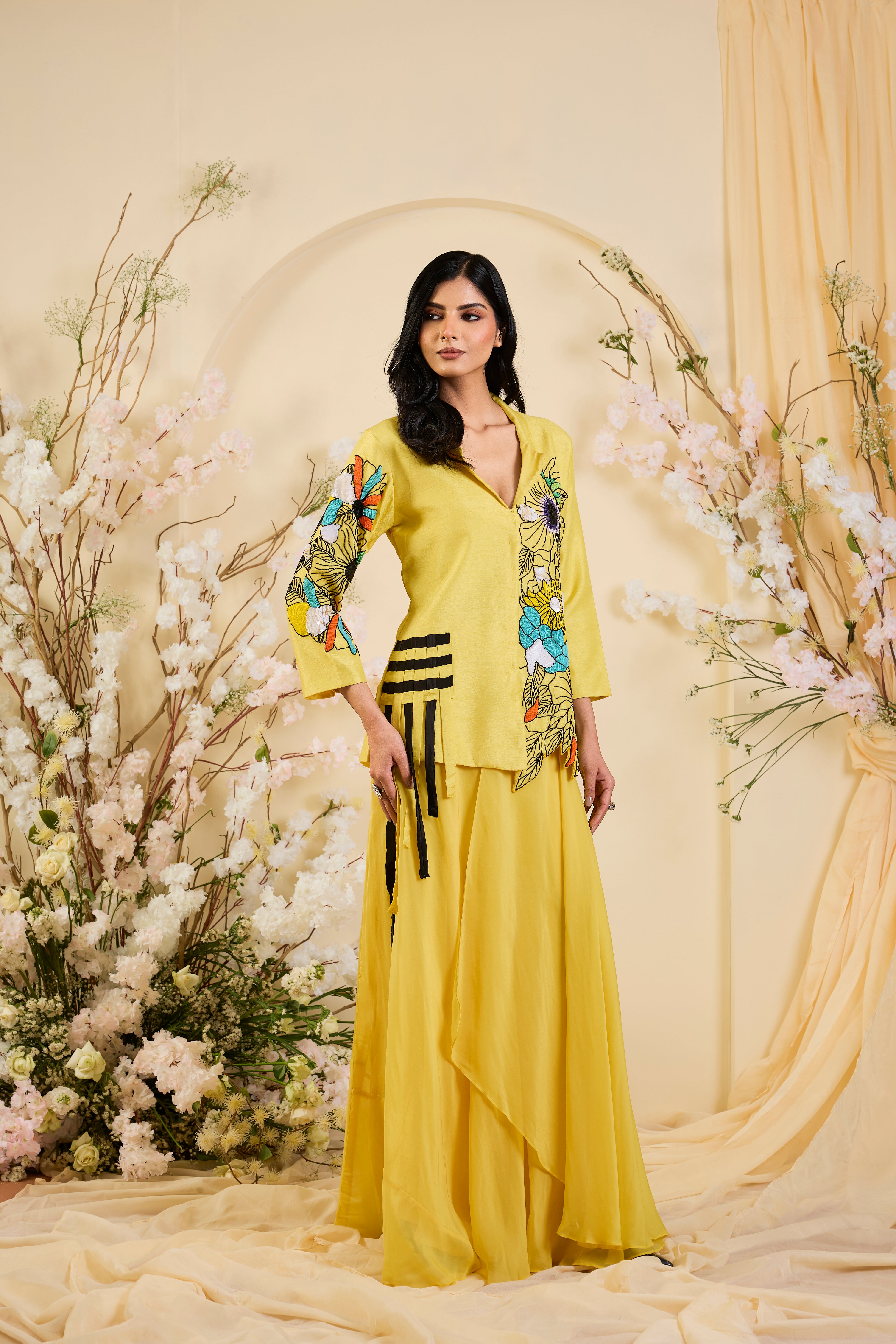 Sunlit Bloom: A Canvas of Vibrant Elegance