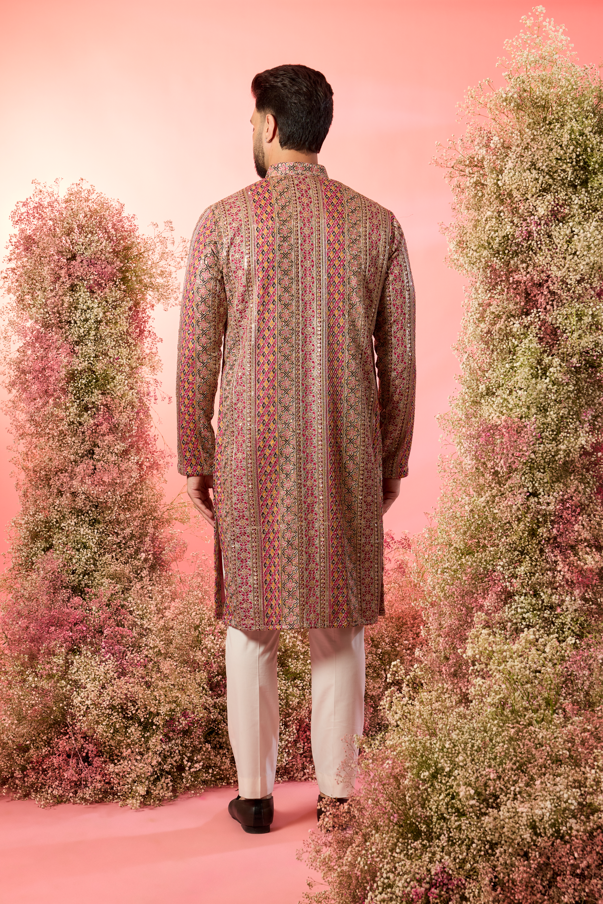 Maroon royal zari Kurta: A Tapestry of Opulence