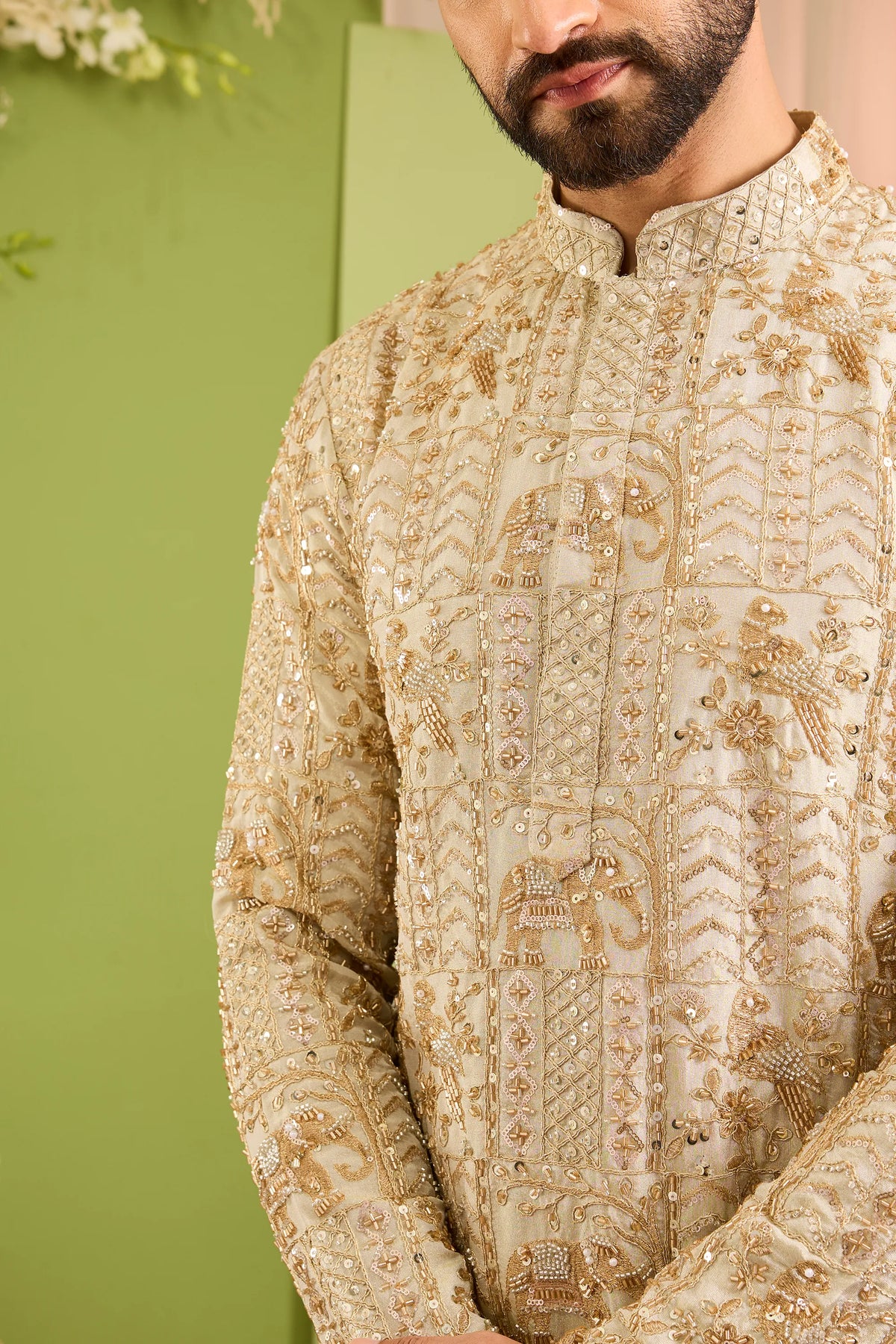 The Palladium — An Ornate Kurta Where Wildlife Meets Couture