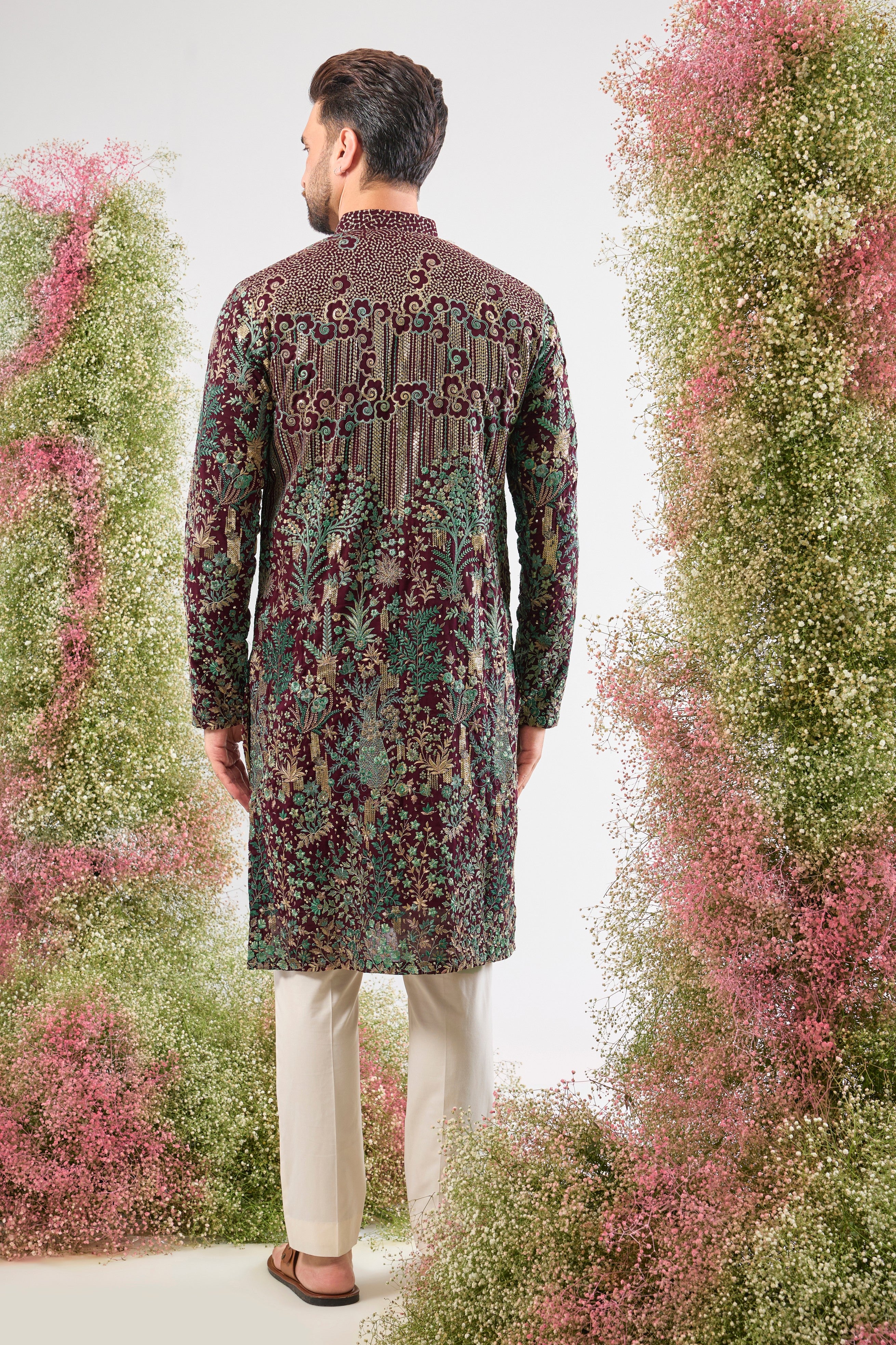 The MASTERPIECE everyone is buying! Our Wine Kurta with Detailed Sequin Work and Dazzling Floral Embroidery is officially our HOT SELLER!