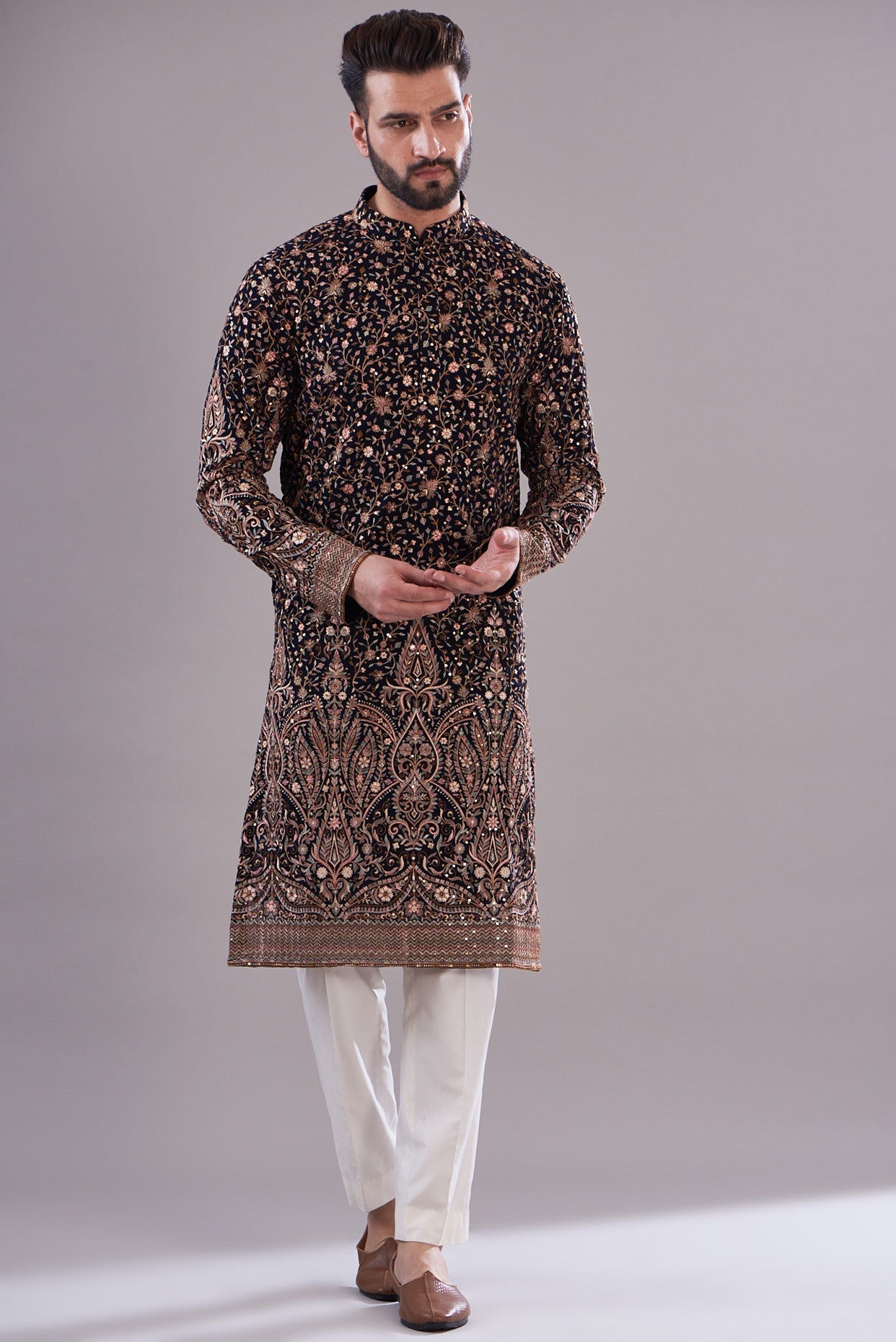 Formal threadwork kurta - kasbahmen