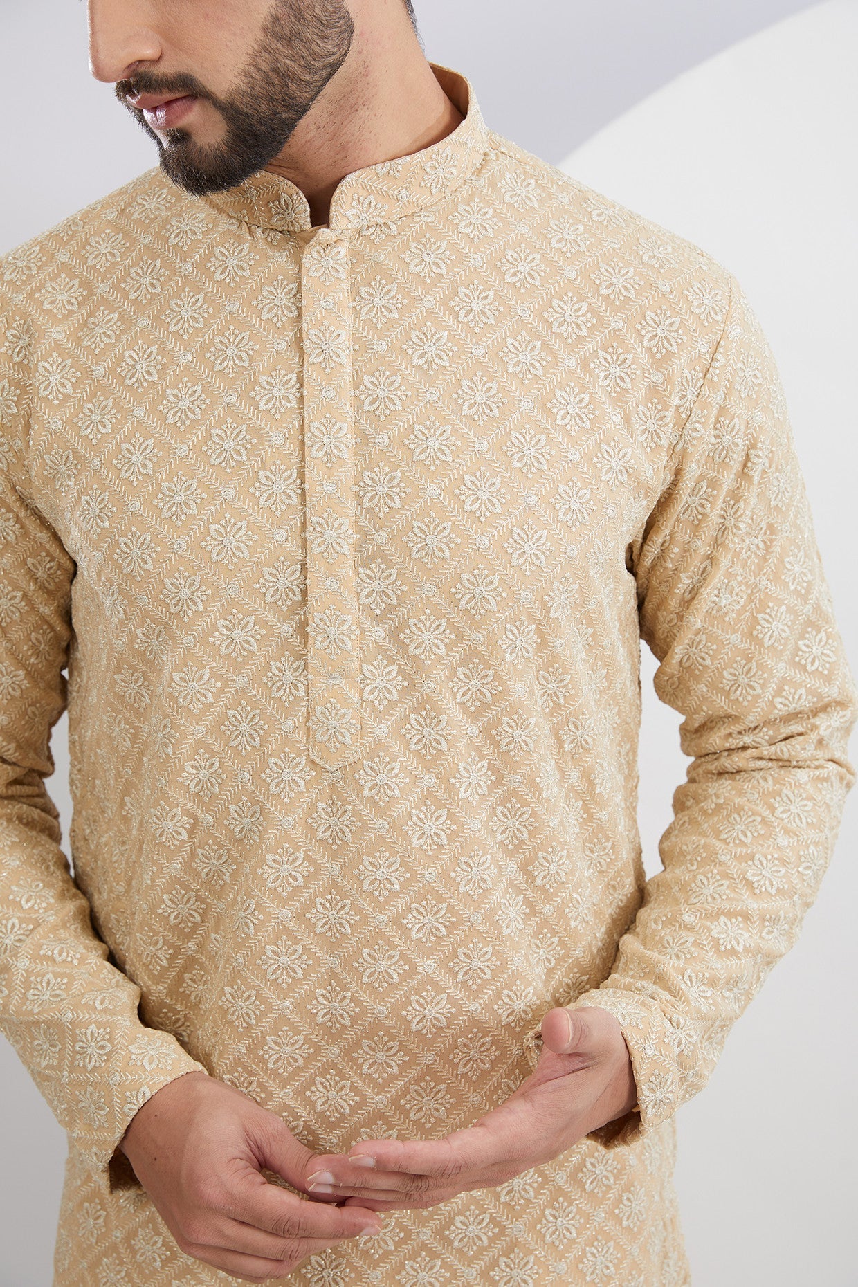 Golden Thread/Aariwork Kurta - kasbahmen