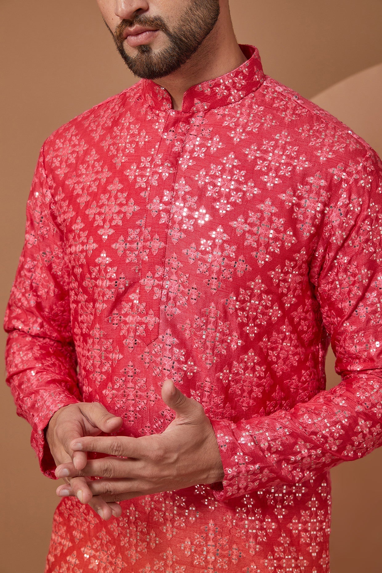 Ombre Mirror work Kurta - kasbahmen