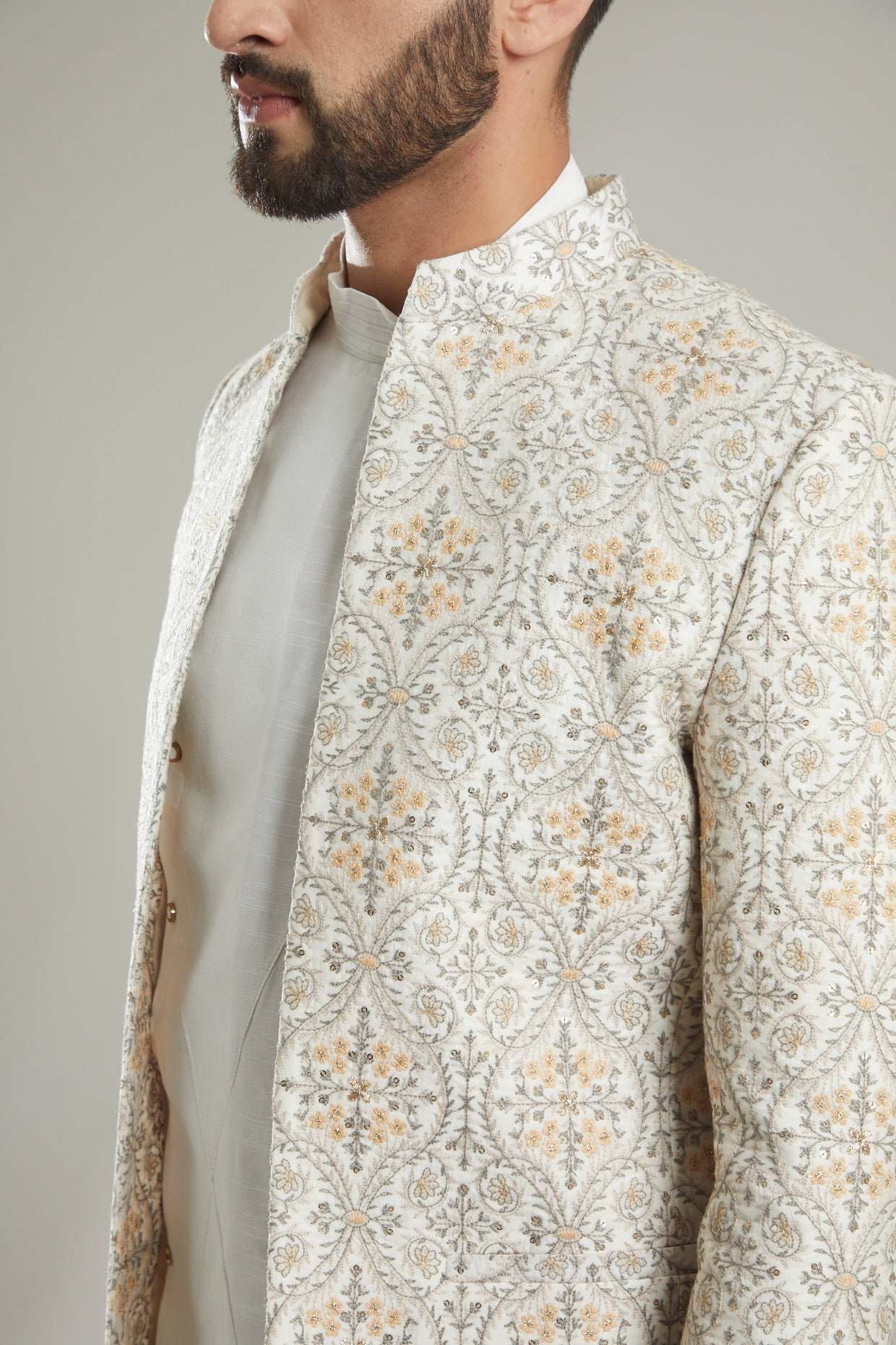 Nude Chanderi Jacket - kasbahmen