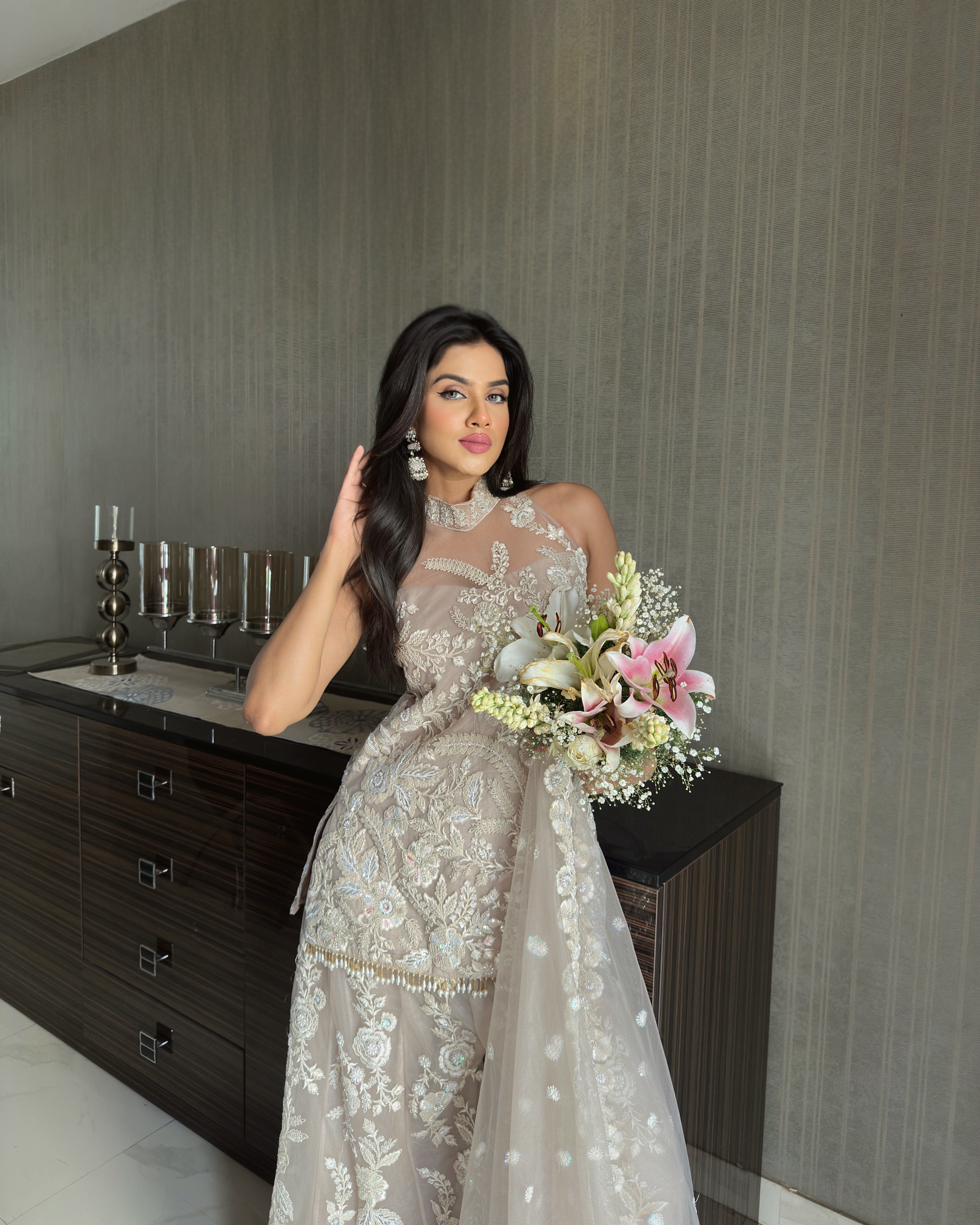 Champagne Veil: An Ode to Ethereal Grandeur