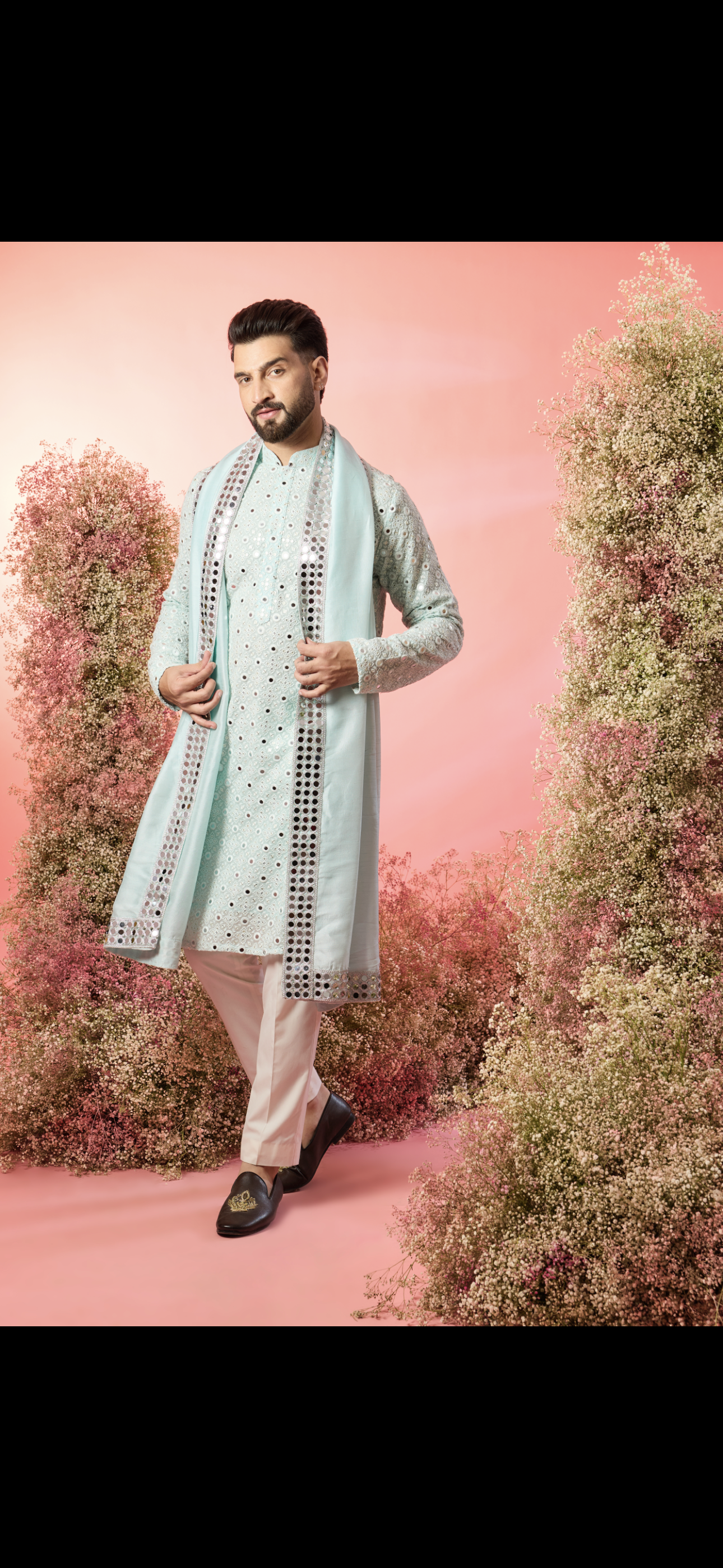 MIRROR WORK STOLE ( 1 stole - KURTA NOT INCLUDED )