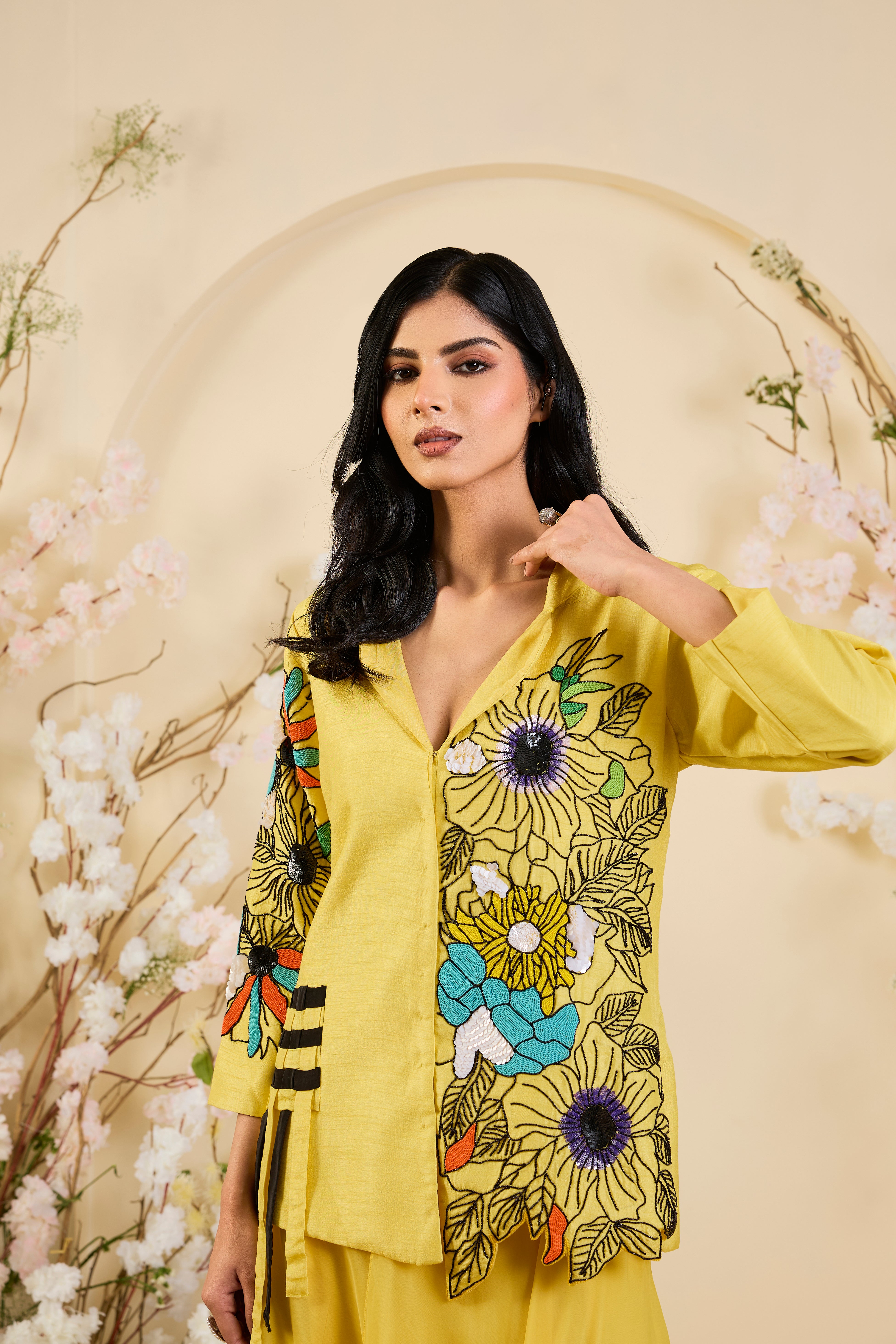 Sunlit Bloom: A Canvas of Vibrant Elegance
