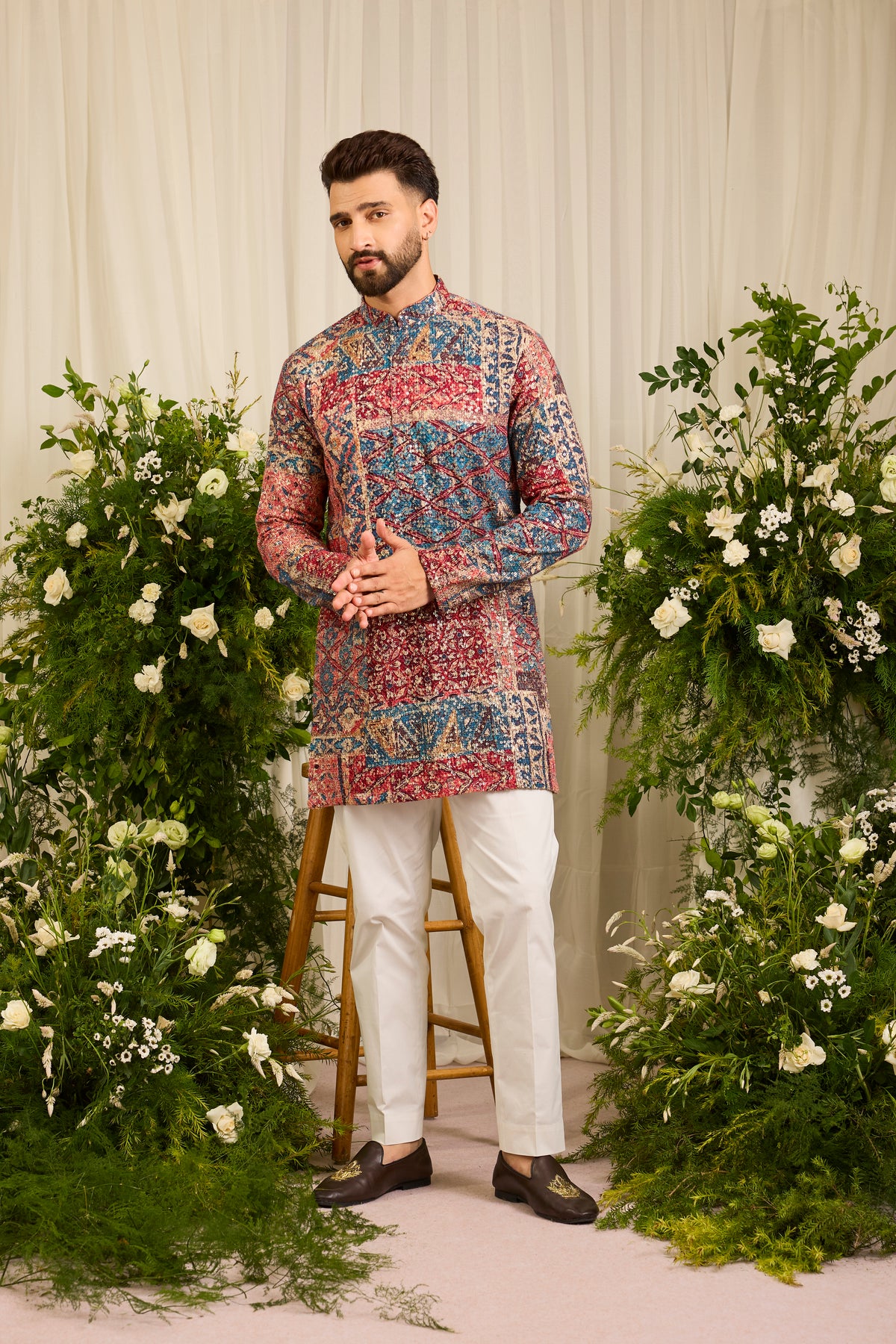 The Ravel — A Contemporary short Kurta with Traditional Abstract Motifs