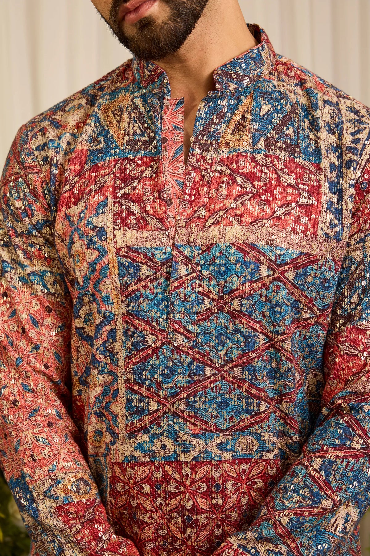 The Ravel — A Contemporary short Kurta with Traditional Abstract Motifs