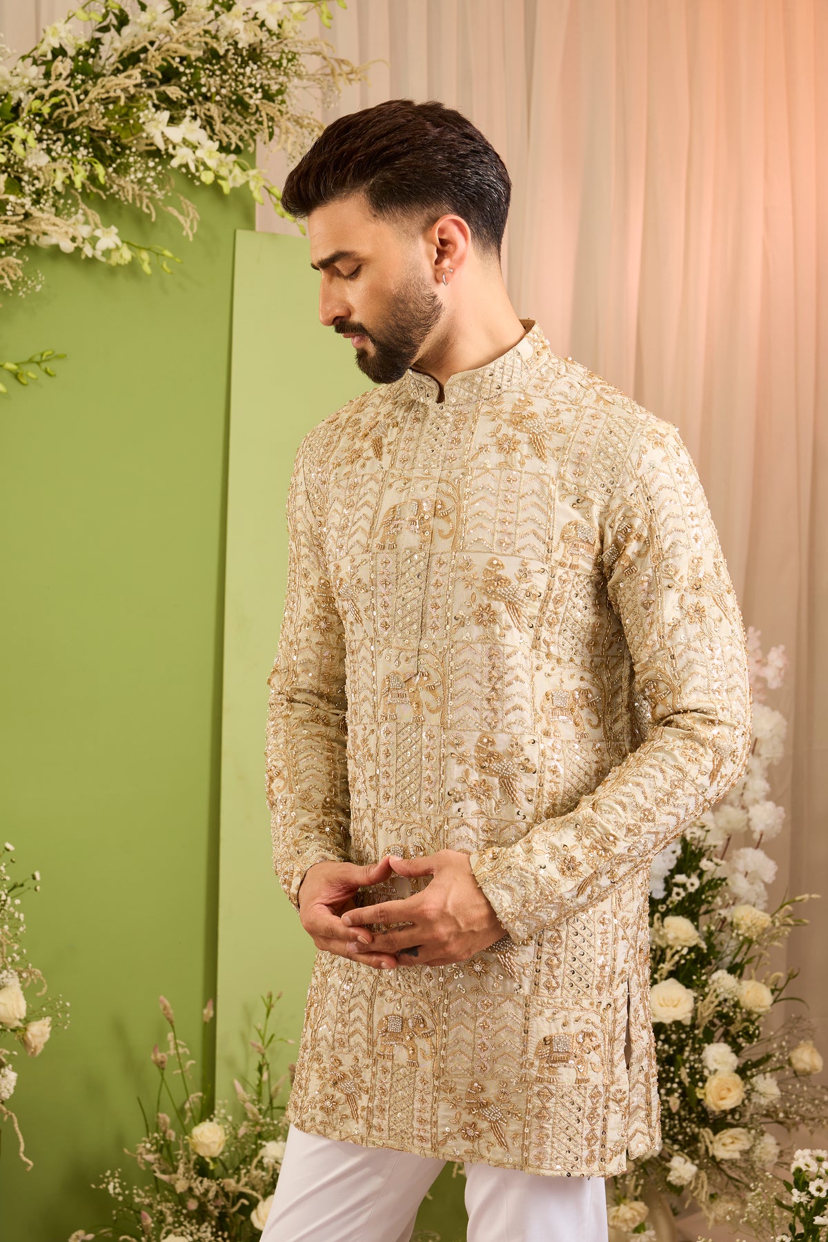 The Palladium — An Ornate Kurta Where Wildlife Meets Couture