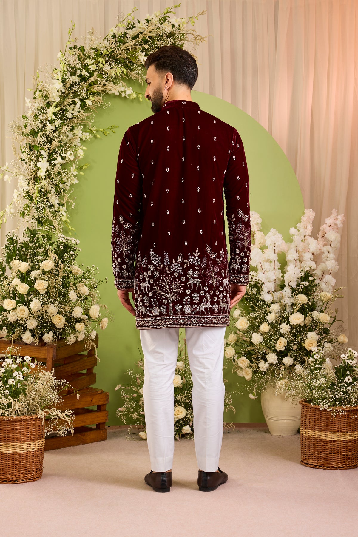 The Crowned - A Short Kurta with Sculpted Cut-Dana Wildlife