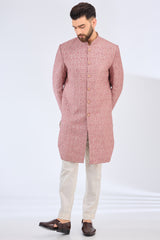 onion pink roonion pink royal cut silk sherwani yal cut silk sherwani - kasbahmen