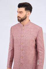 onion pink roonion pink royal cut silk sherwani yal cut silk sherwani - kasbahmen