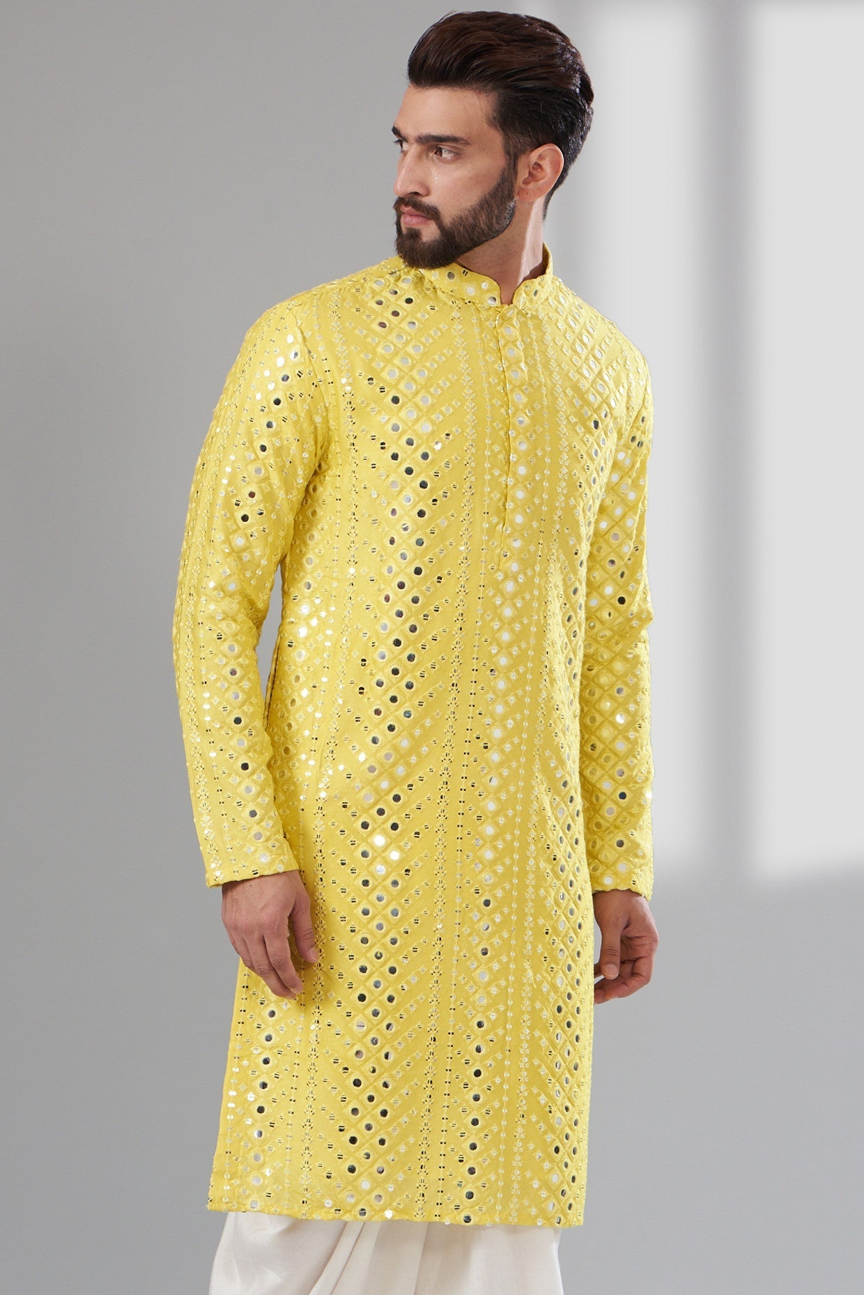 Signature Mirrorwork Kurta - kasbahmen