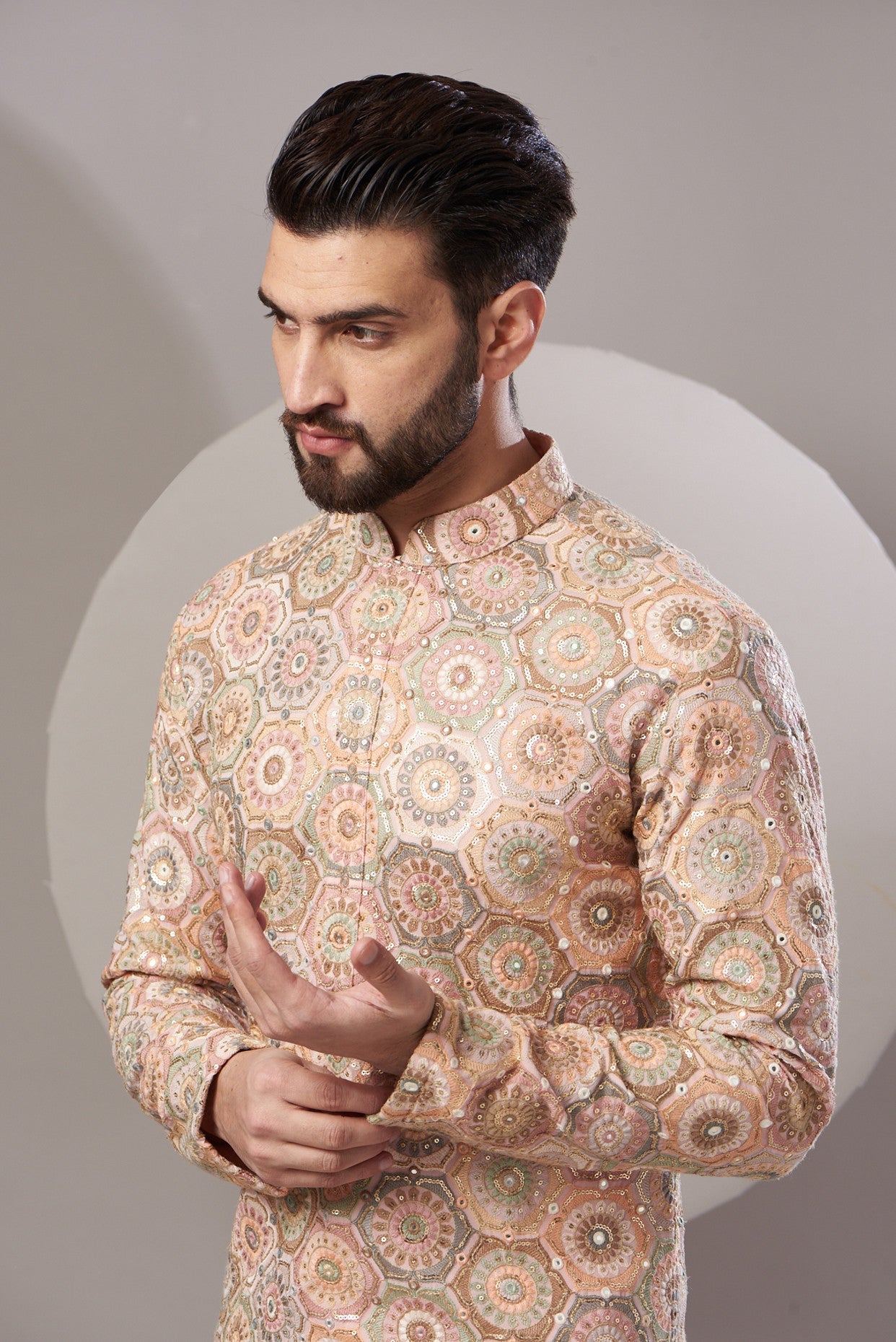 Formal multi embrodried kurta - kasbahmen