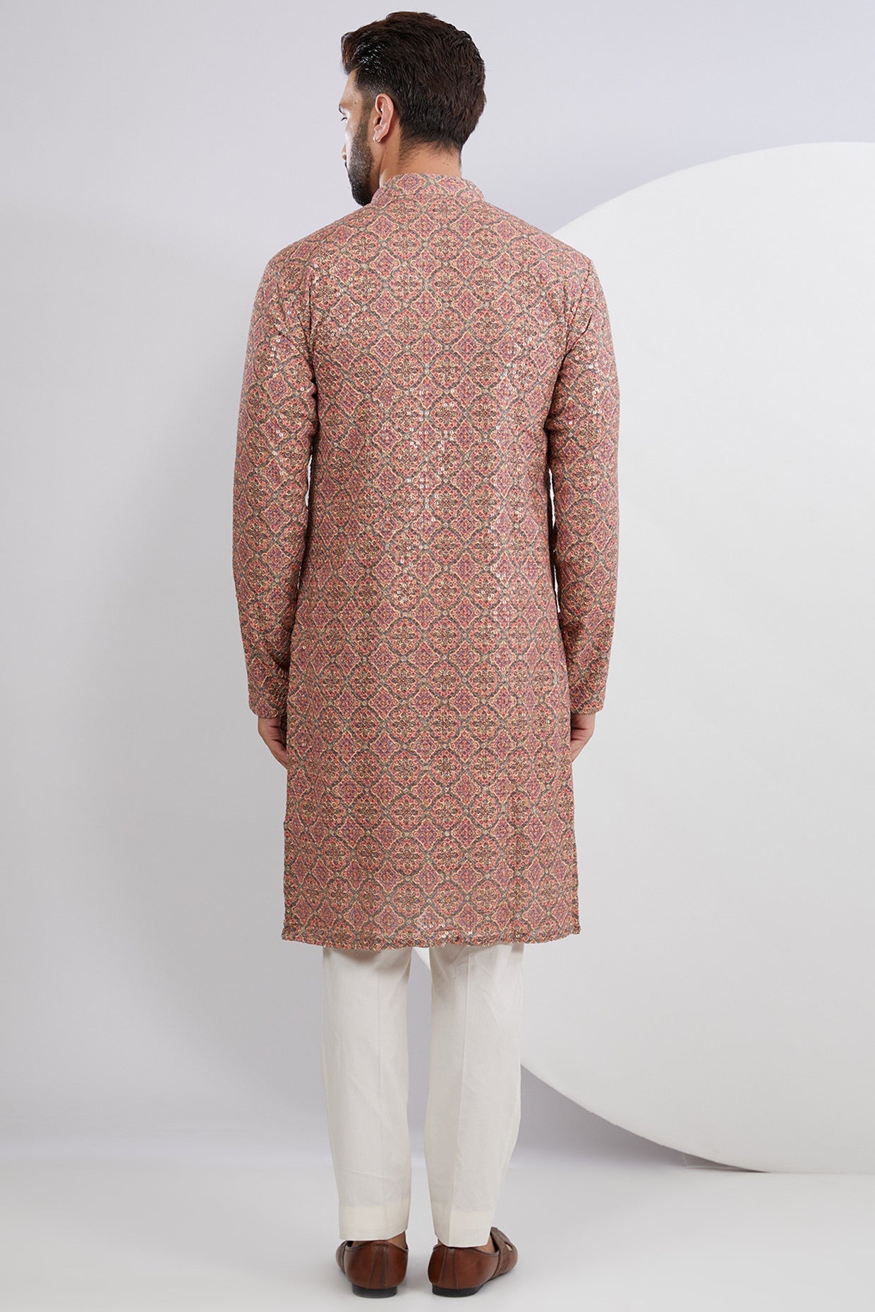 Multi Embroidered Kurta with Print - kasbahmen