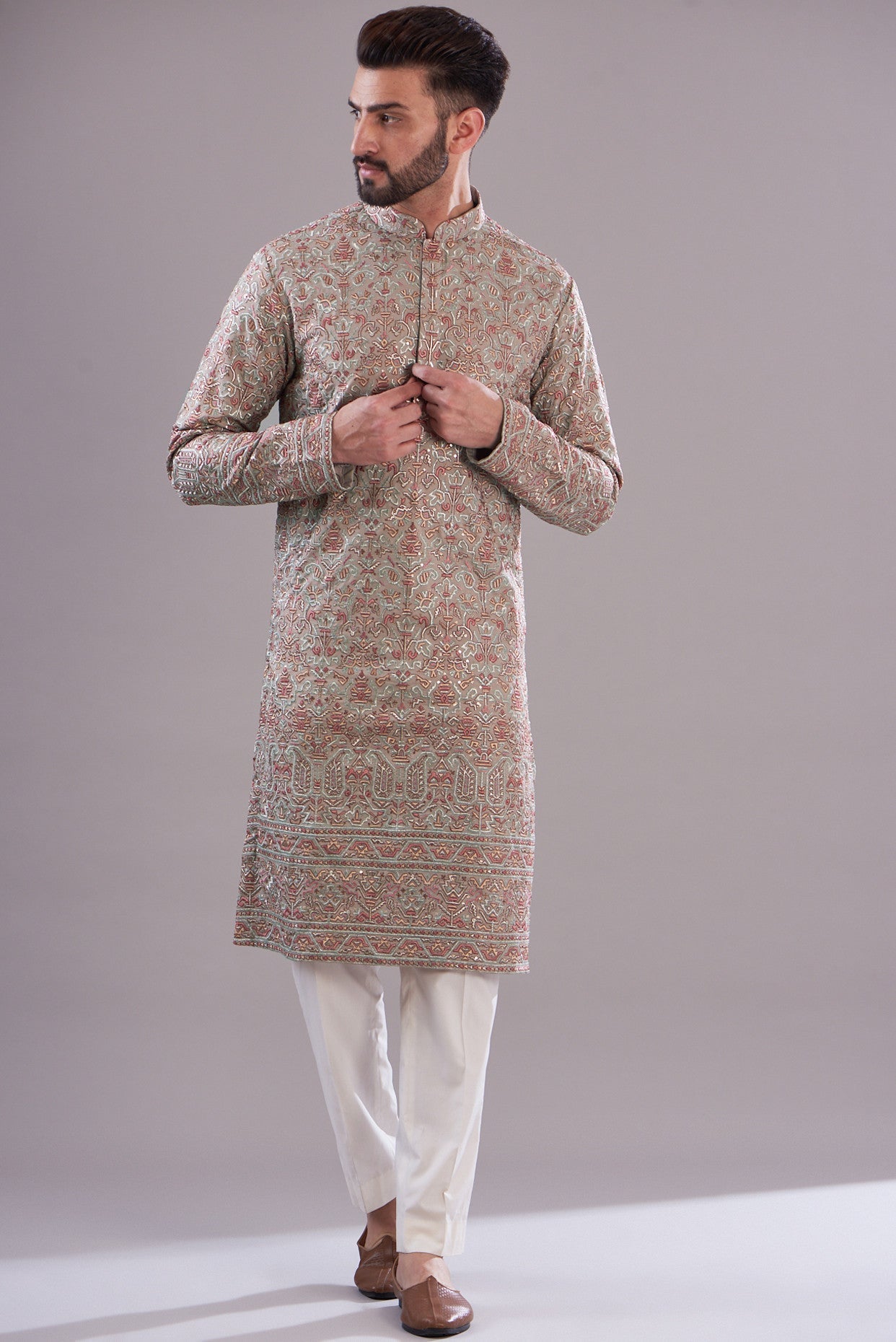 Kashmiri embrodried kurta - kasbahmen