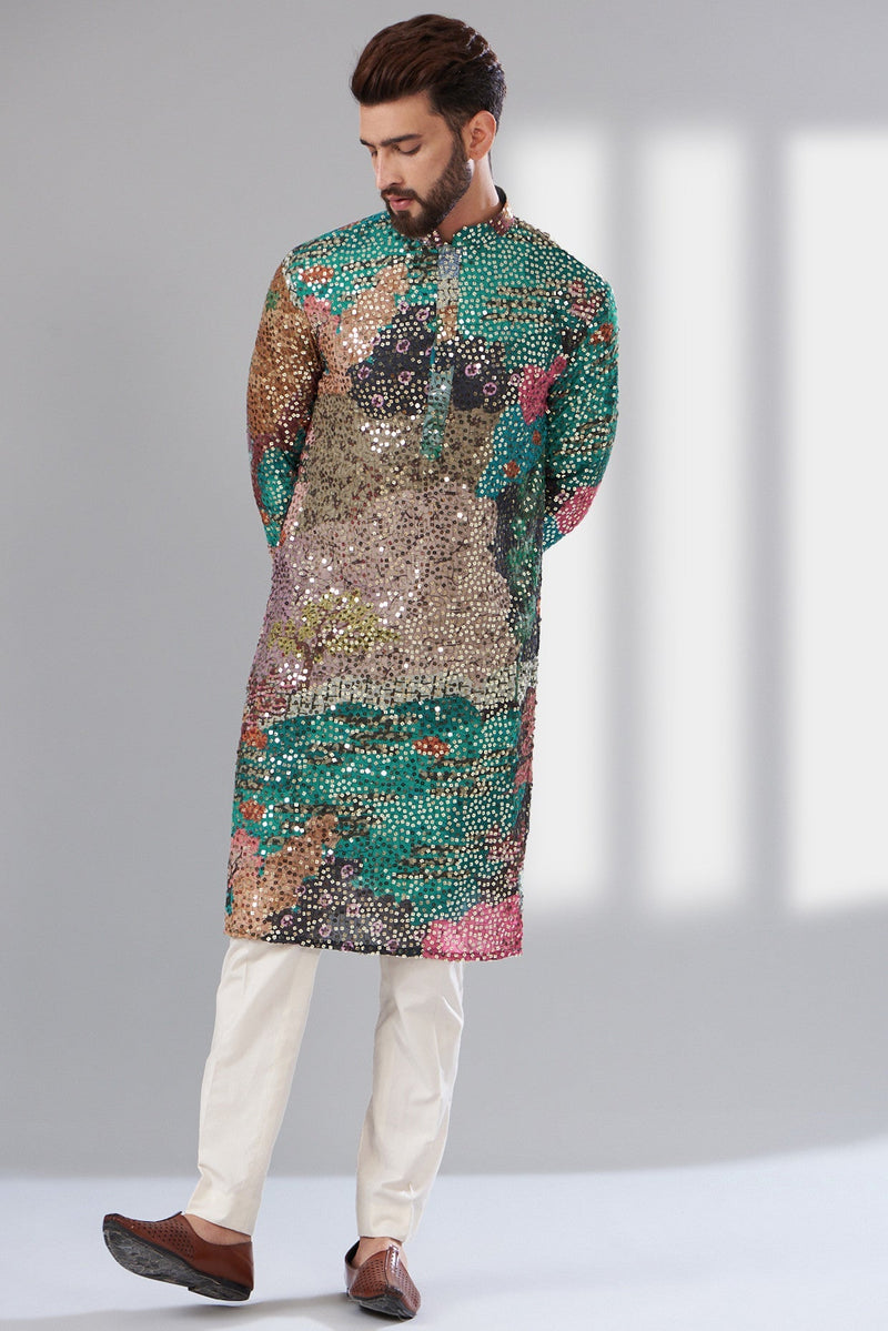 Formal sequenced kurta - kasbahmen