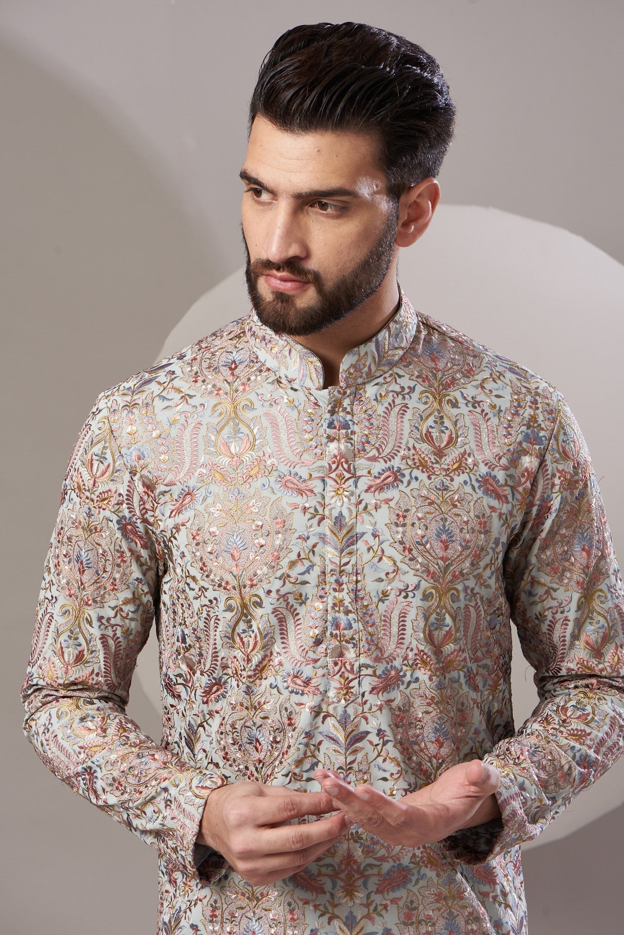 Formal multi embrodried kurta - kasbahmen