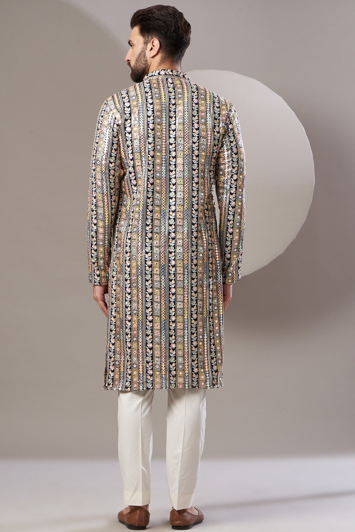 Formal Multi Embroidered Kurta - kasbahmen