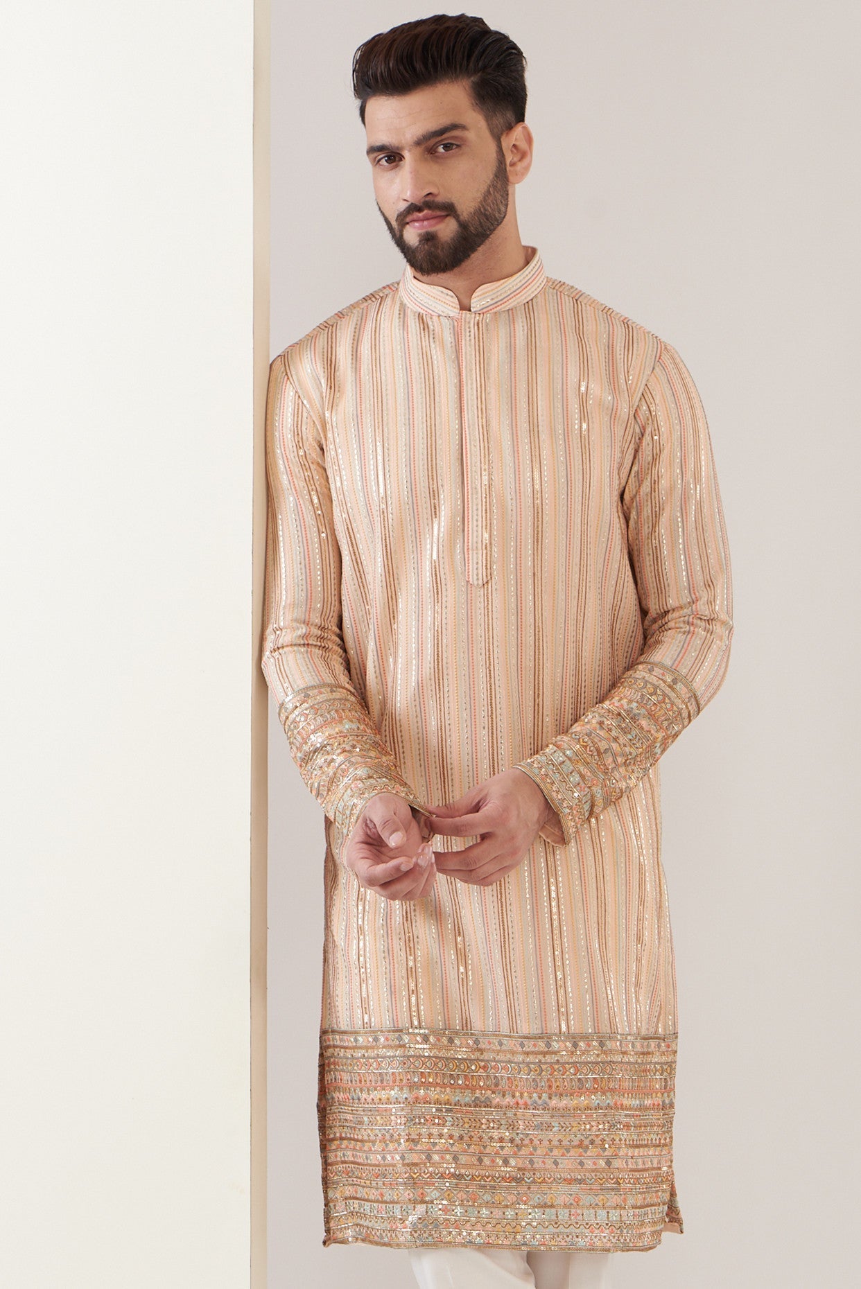 Pink embrodried kurta - kasbahmen