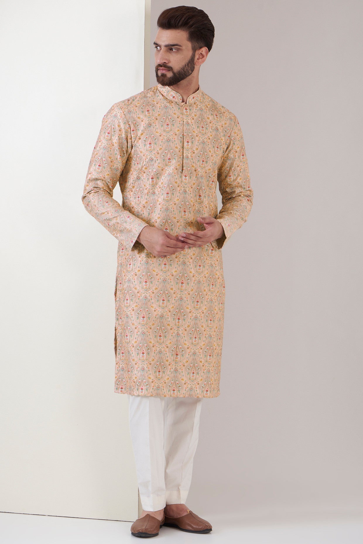 Pink Chikankari Kurta - kasbahmen