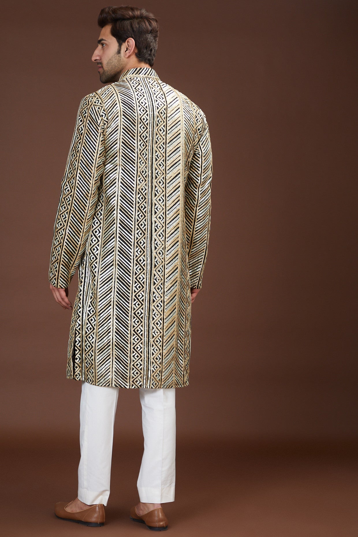 copy of Black-golden embrodried kurta - kasbahmen