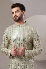 Formal embrodried zari work kurta - kasbahmen