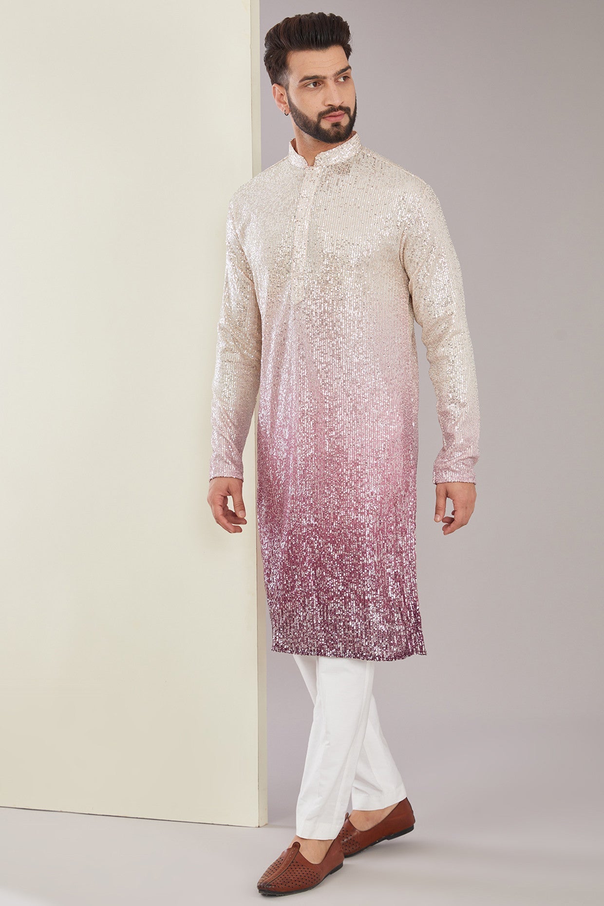 Classic Ombre Shaded Kurta - kasbahmen