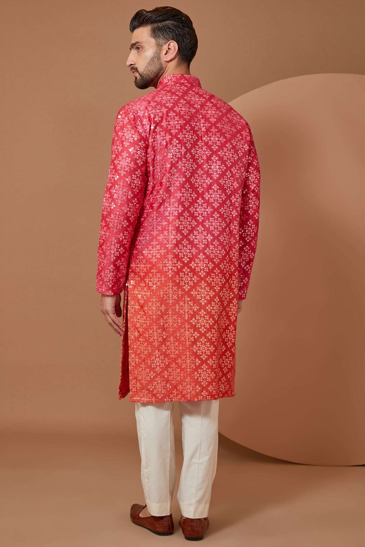 Ombre Mirror work Kurta - kasbahmen