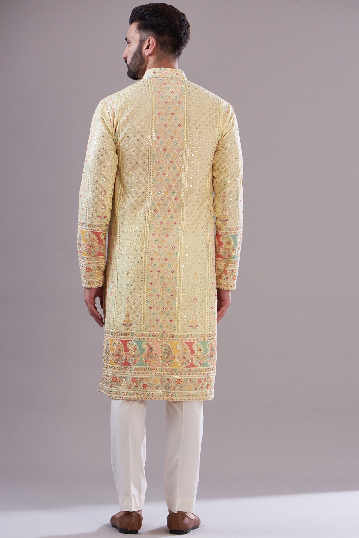 formal threadwork kurta - kasbahmen