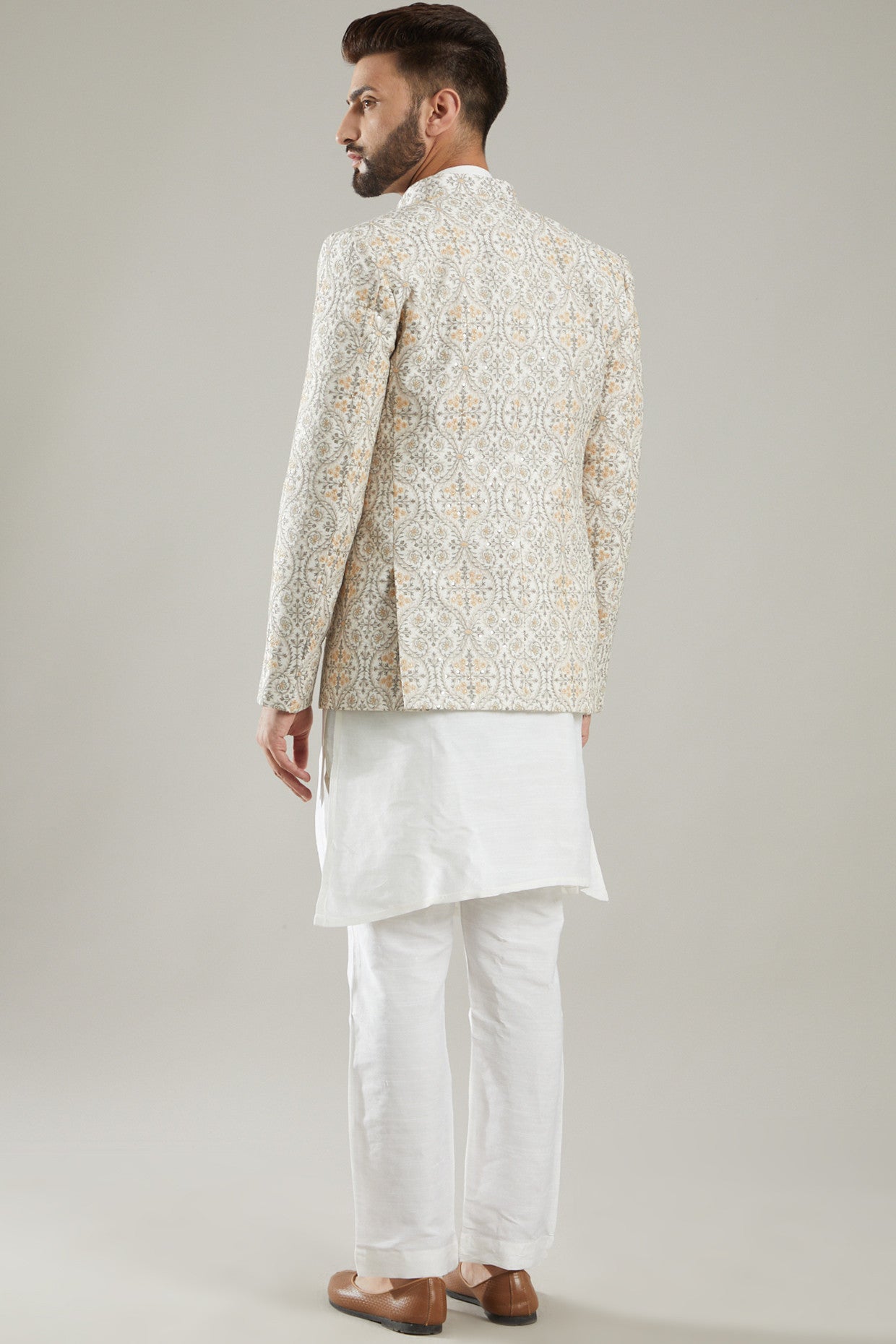 Nude Chanderi Jacket - kasbahmen