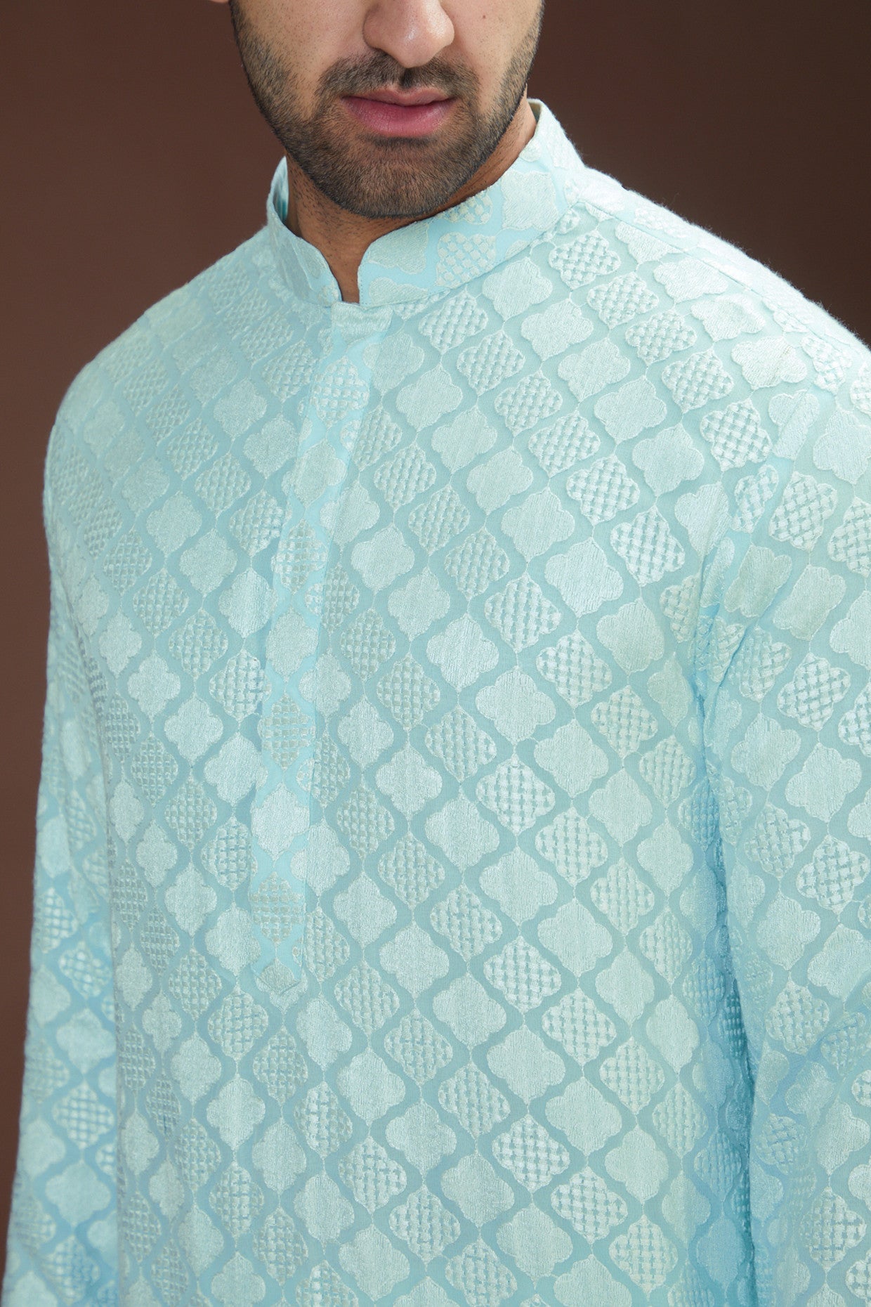 Pastel chikankari kurta - kasbahmen