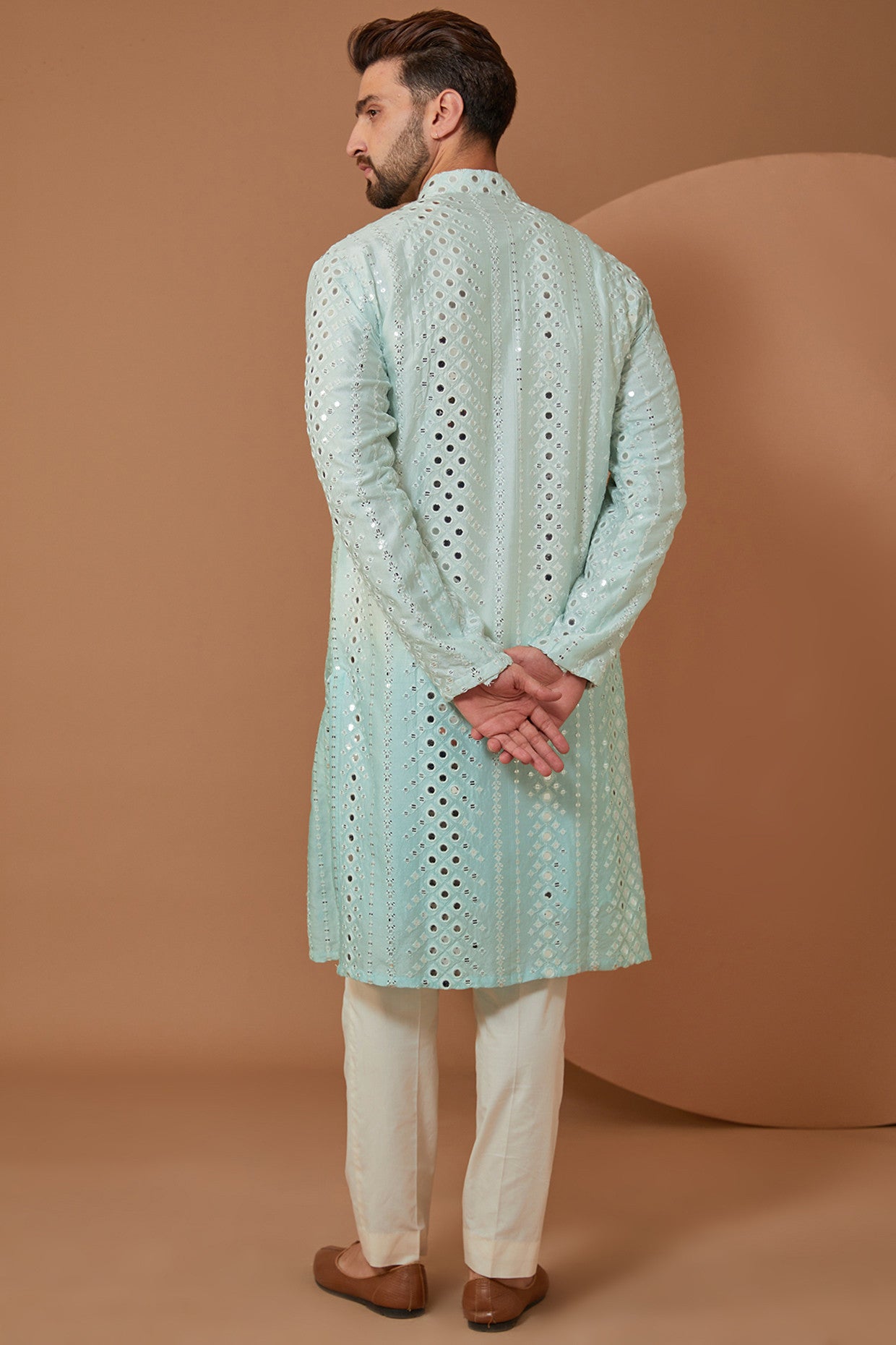 Ombre Mirror work Kurta - kasbahmen