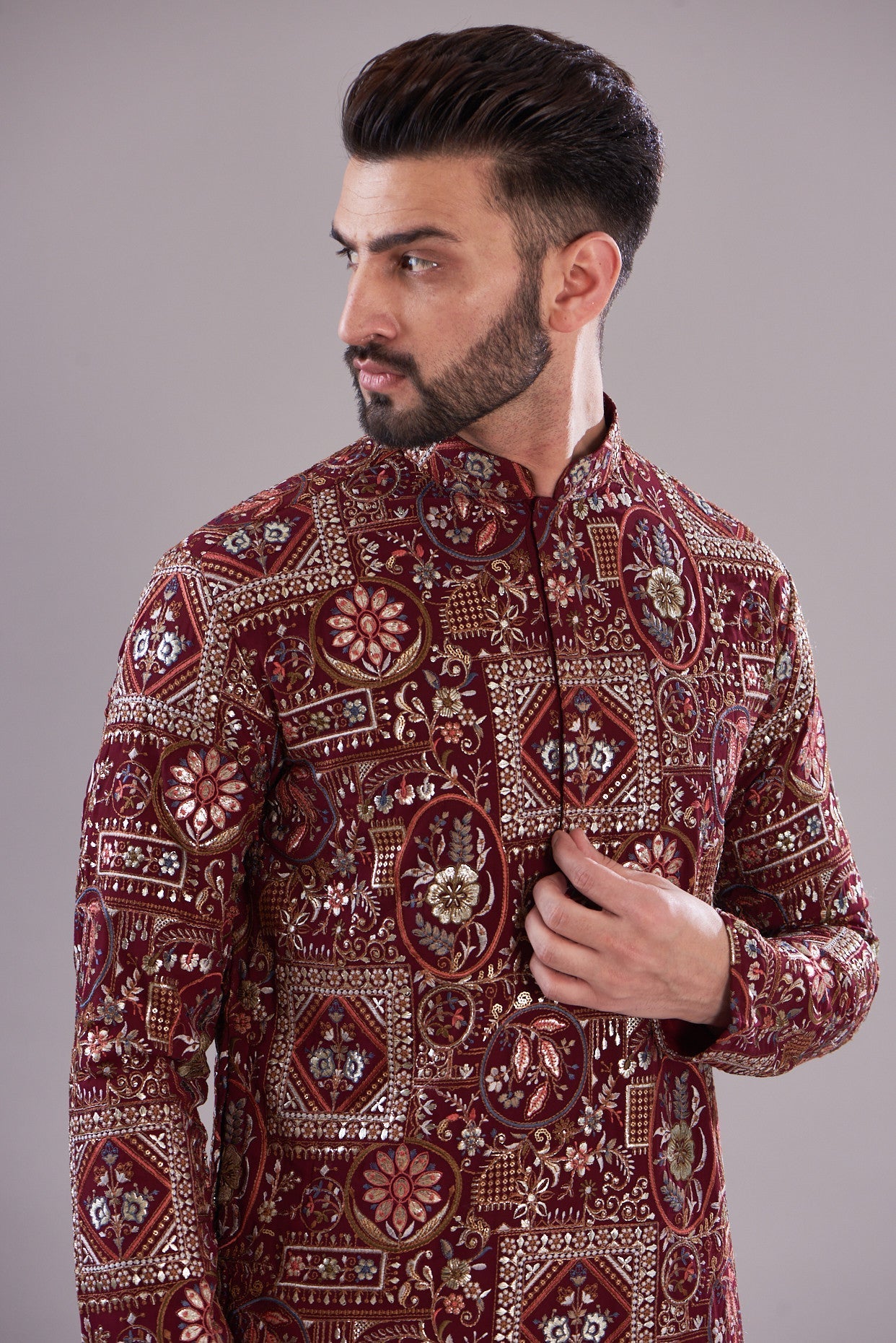 Royal traditional embrodried kurta - kasbahmen