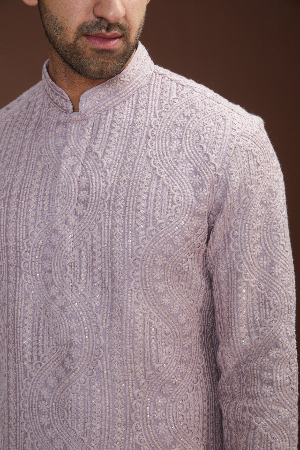 Lavender embrodried kurta - kasbahmen