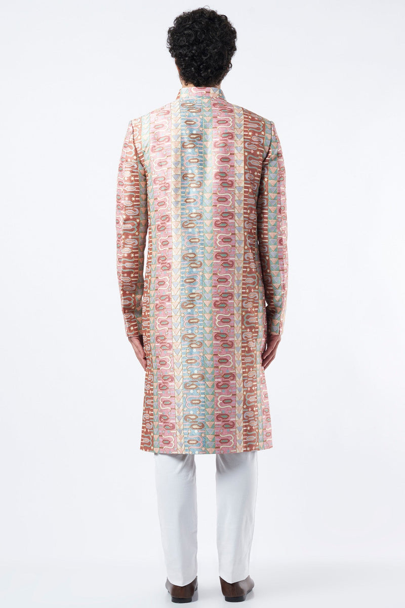 Blush Pink Embroidered Sherwani