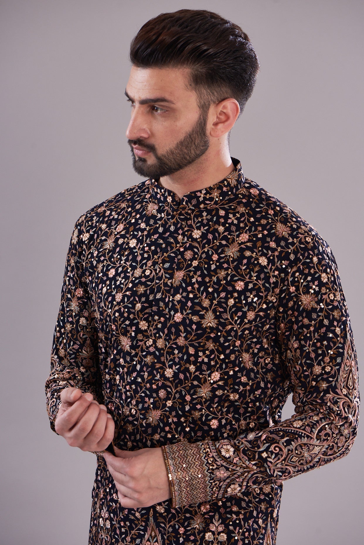 Formal threadwork kurta - kasbahmen