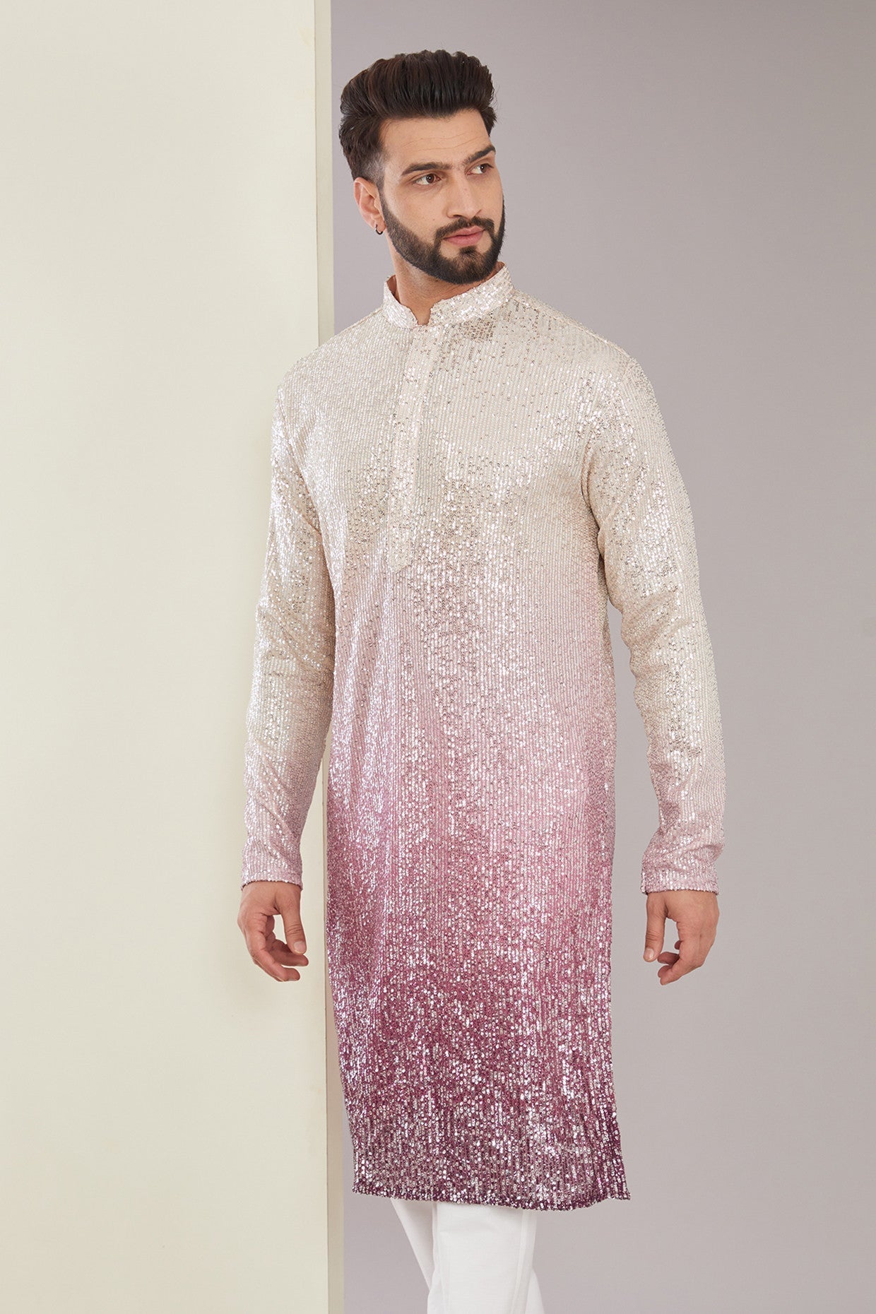 Classic Ombre Shaded Kurta - kasbahmen