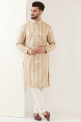 Multi embroidred chikankari kurta - kasbahmen