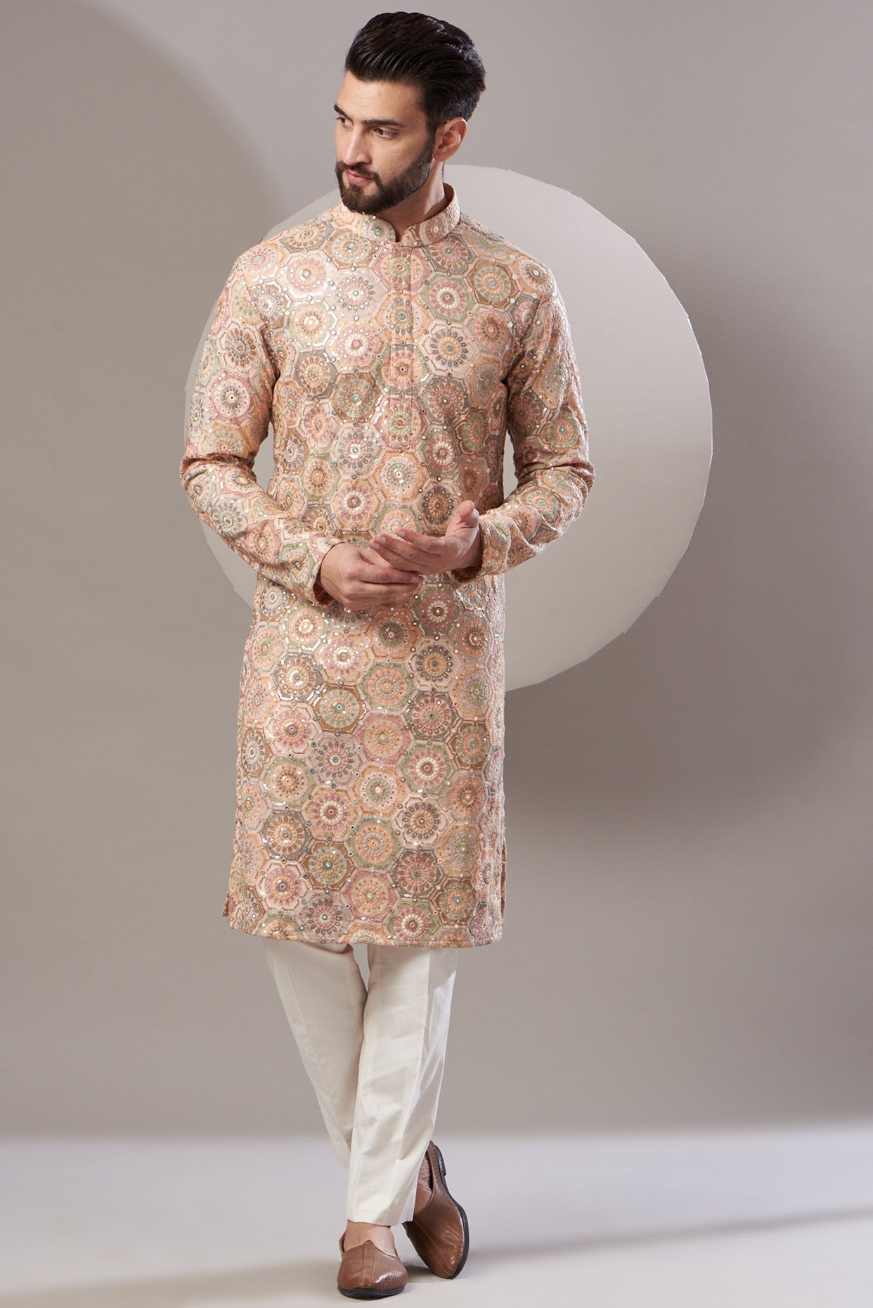 Formal multi embrodried kurta - kasbahmen