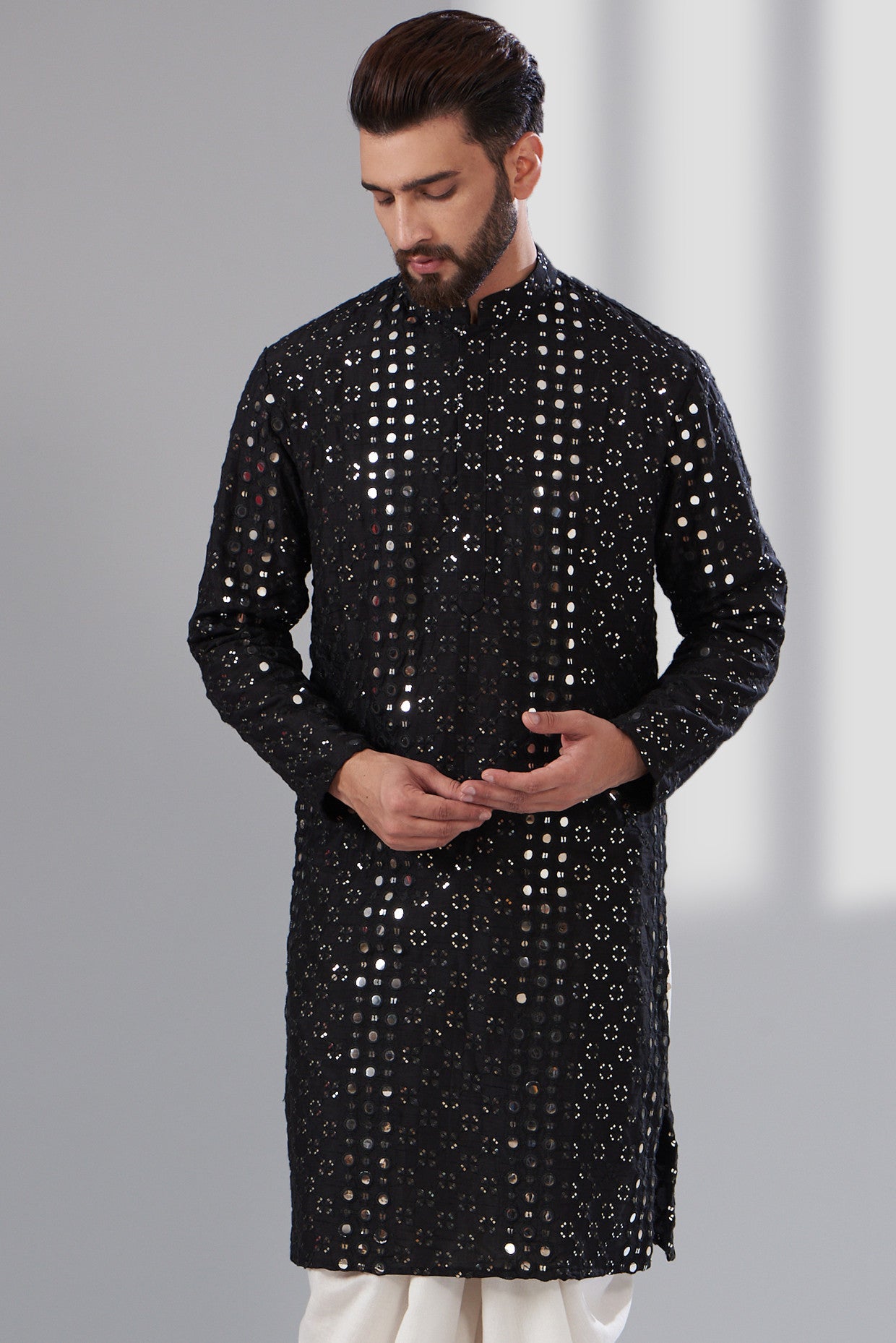 Signature Mirrorwork Kurta - kasbahmen