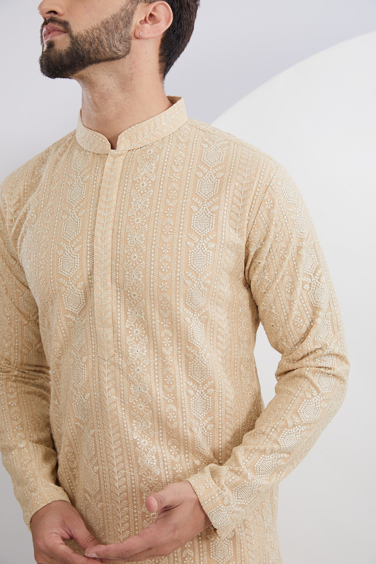 Golden Thread/Aariwork Kurta - kasbahmen