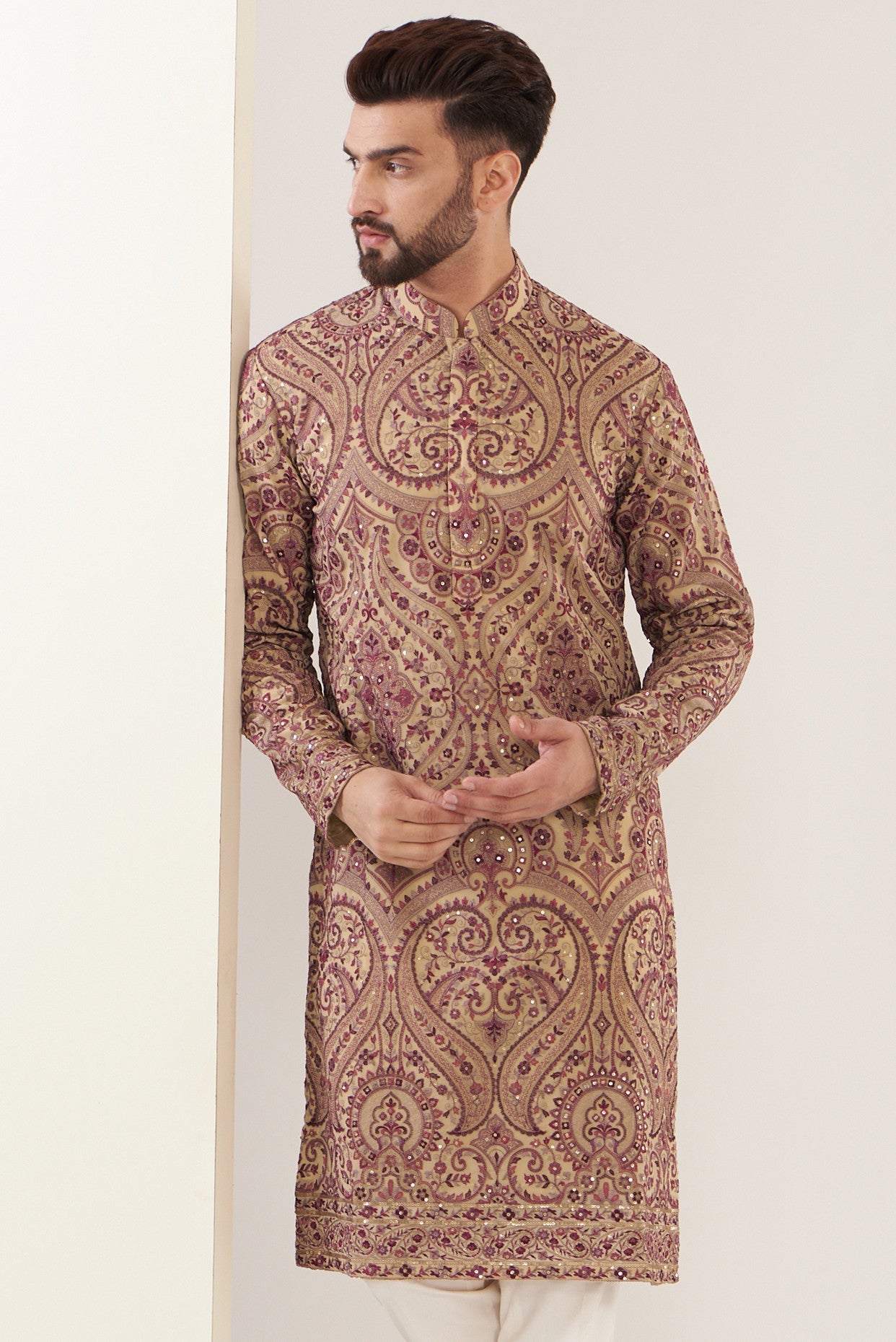 Kashmiri Embroidred Kurta - kasbahmen