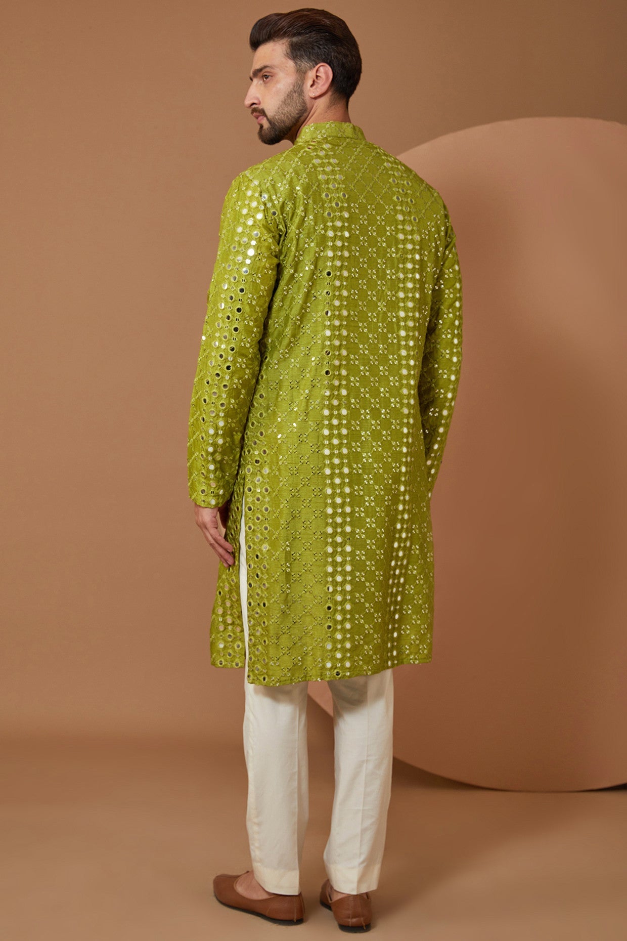 Mehndi Green Kurta - kasbahmen